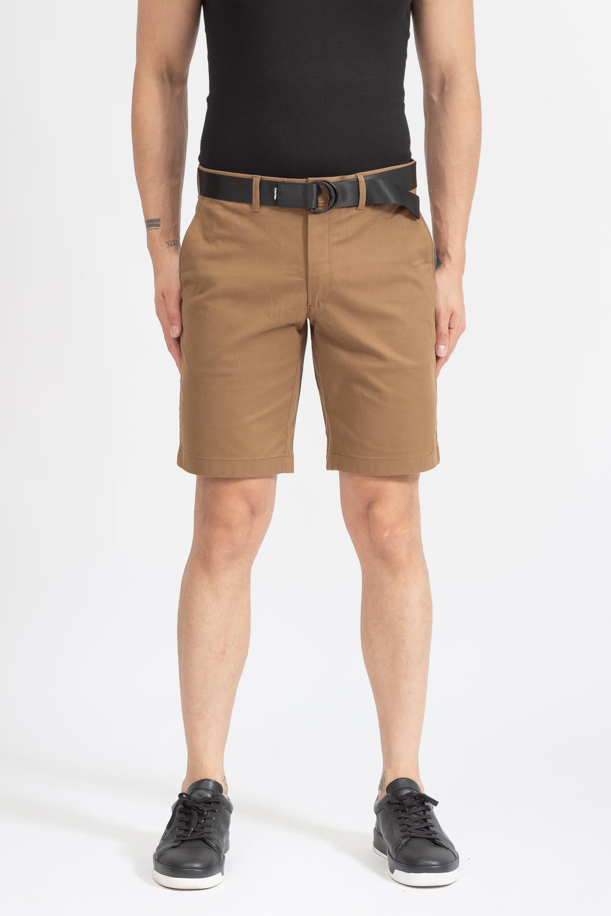 Calvin Klein Modern Twill Slim Belt Erkek Bermuda Şort