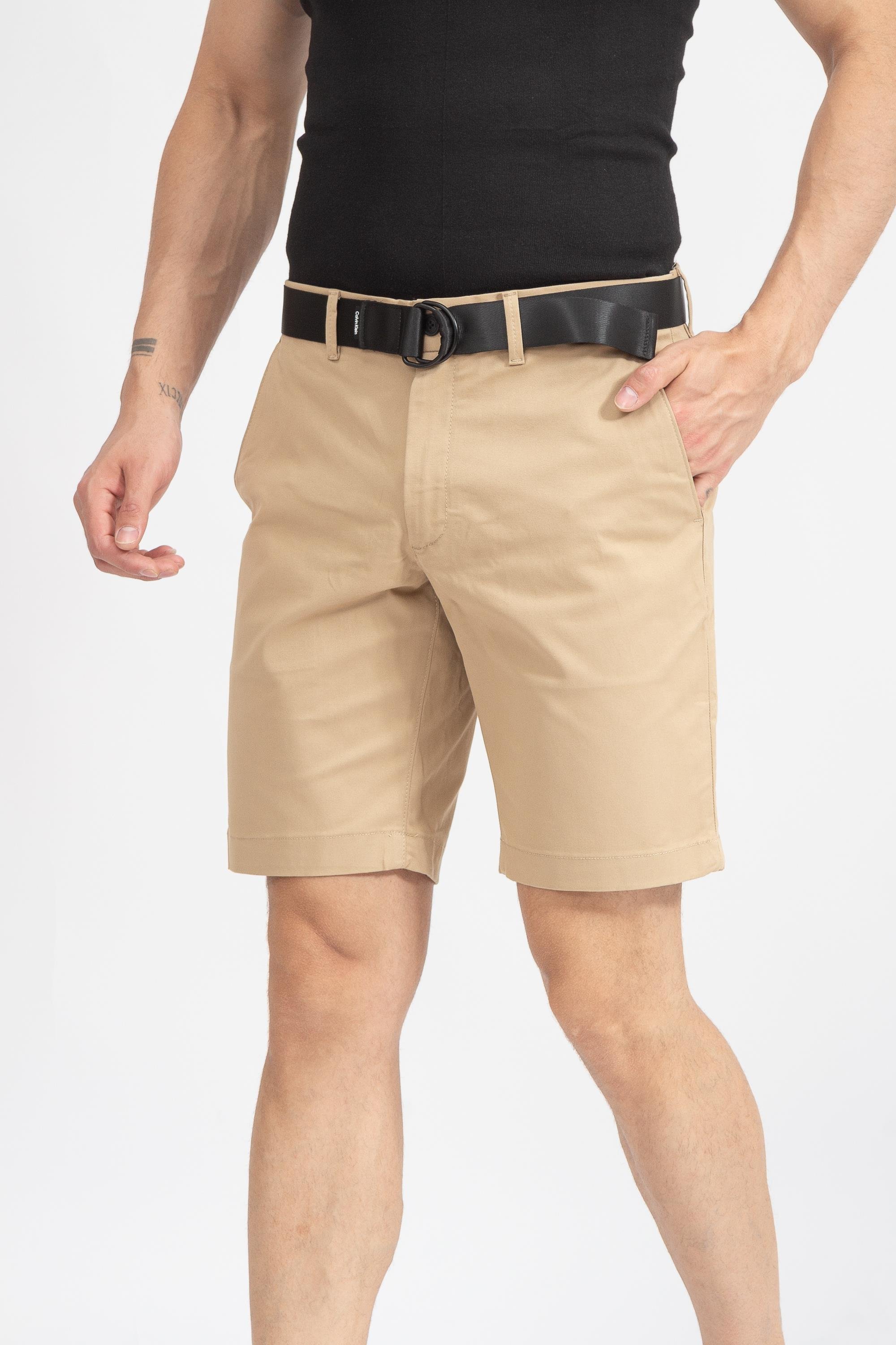 Calvin Klein Modern Twill Slim Belt Erkek Bermuda Şort
