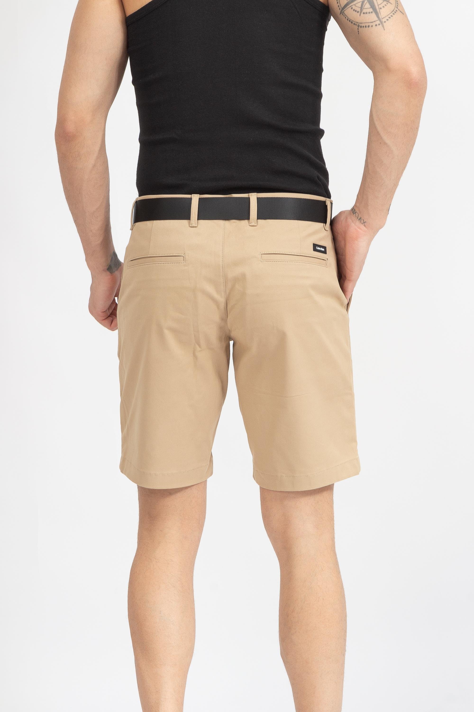 Calvin Klein Modern Twill Slim Belt Erkek Bermuda Şort