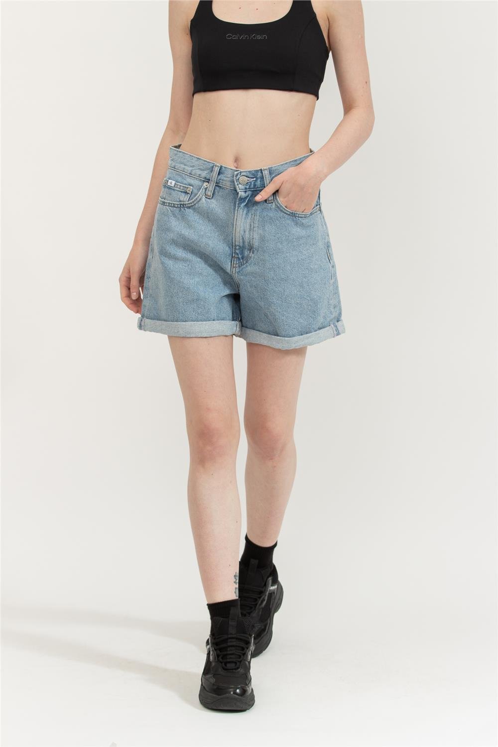 Calvin Klein Mom Kadın Penye Şort