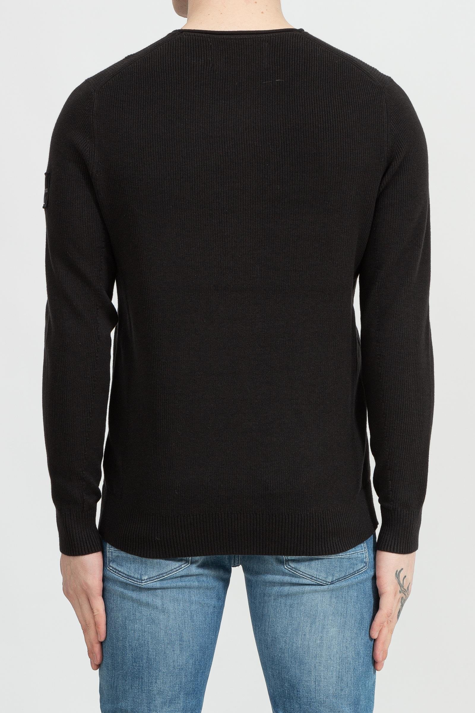 Calvin Klein Monogram Badge Crew Neck Sweater Erkek Triko