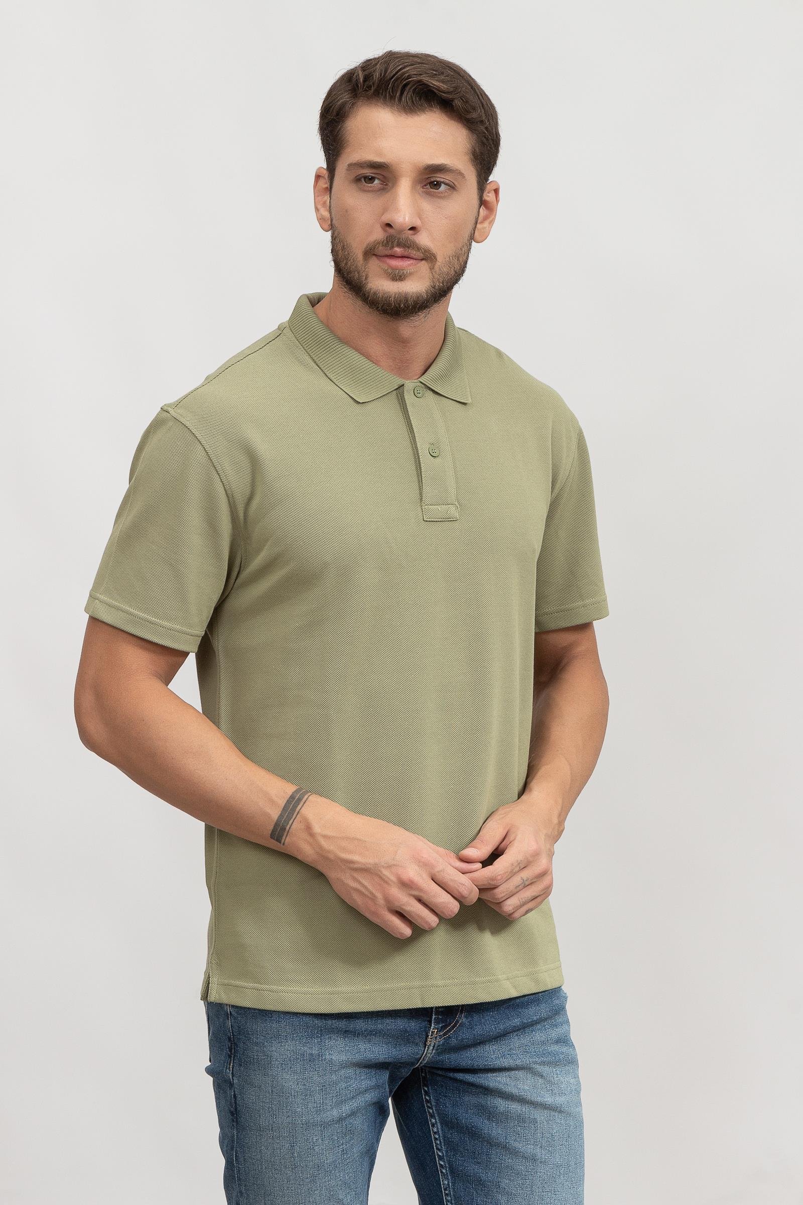 Calvin Klein Monogram Badge Relaxed Polo Erkek Polo Yaka T-Shirt