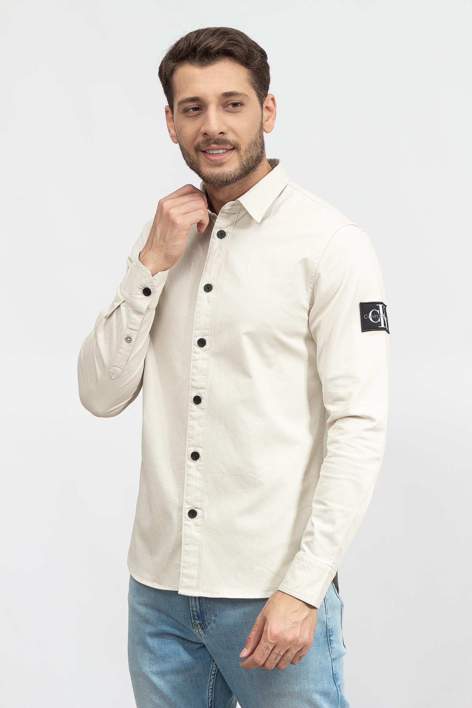 Calvin Klein Monogram Badge Shirt Erkek Gömlek