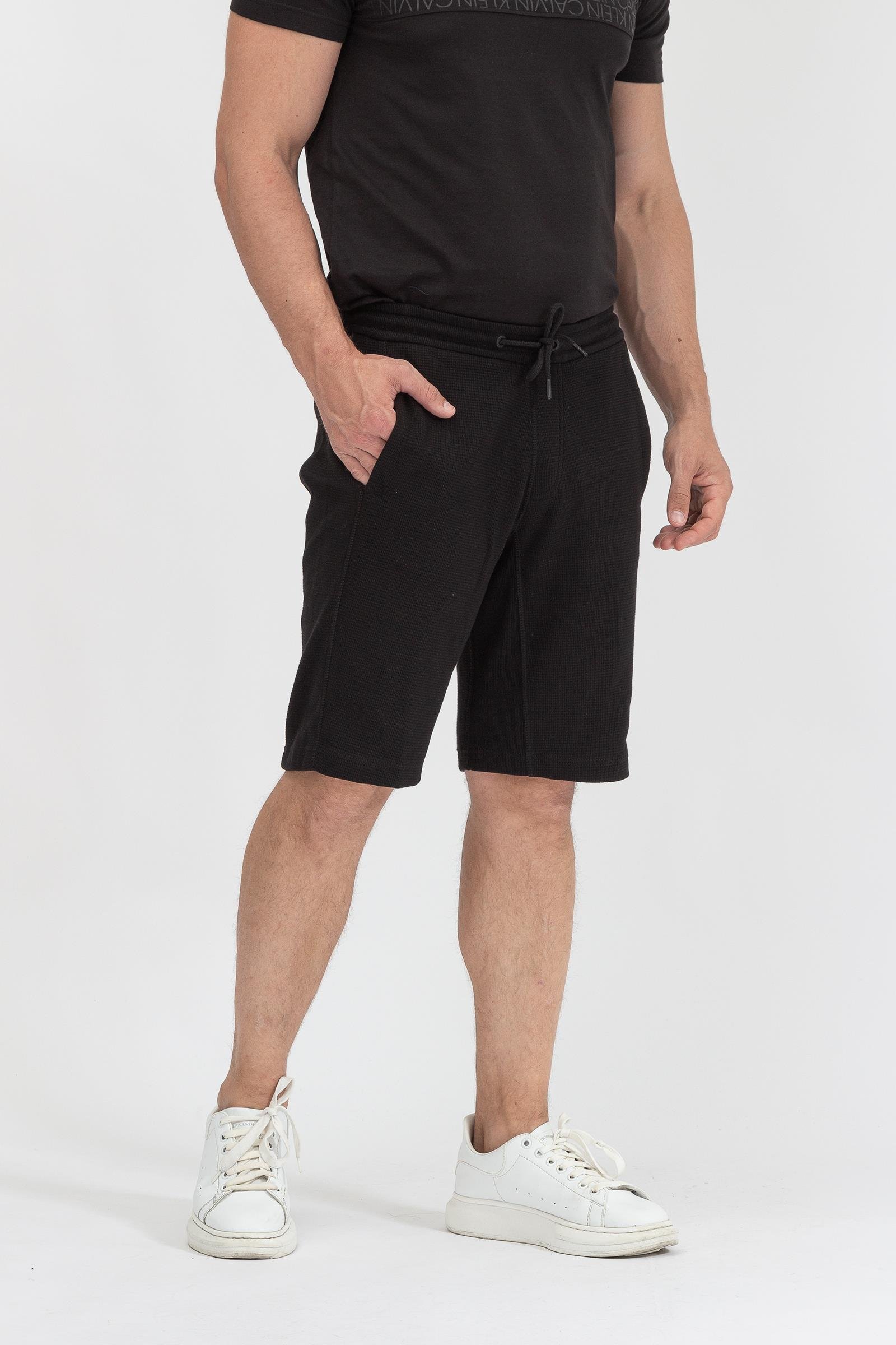 Calvin Klein Monogram Badge Waffle Hwk Short Erkek Bermuda Şort