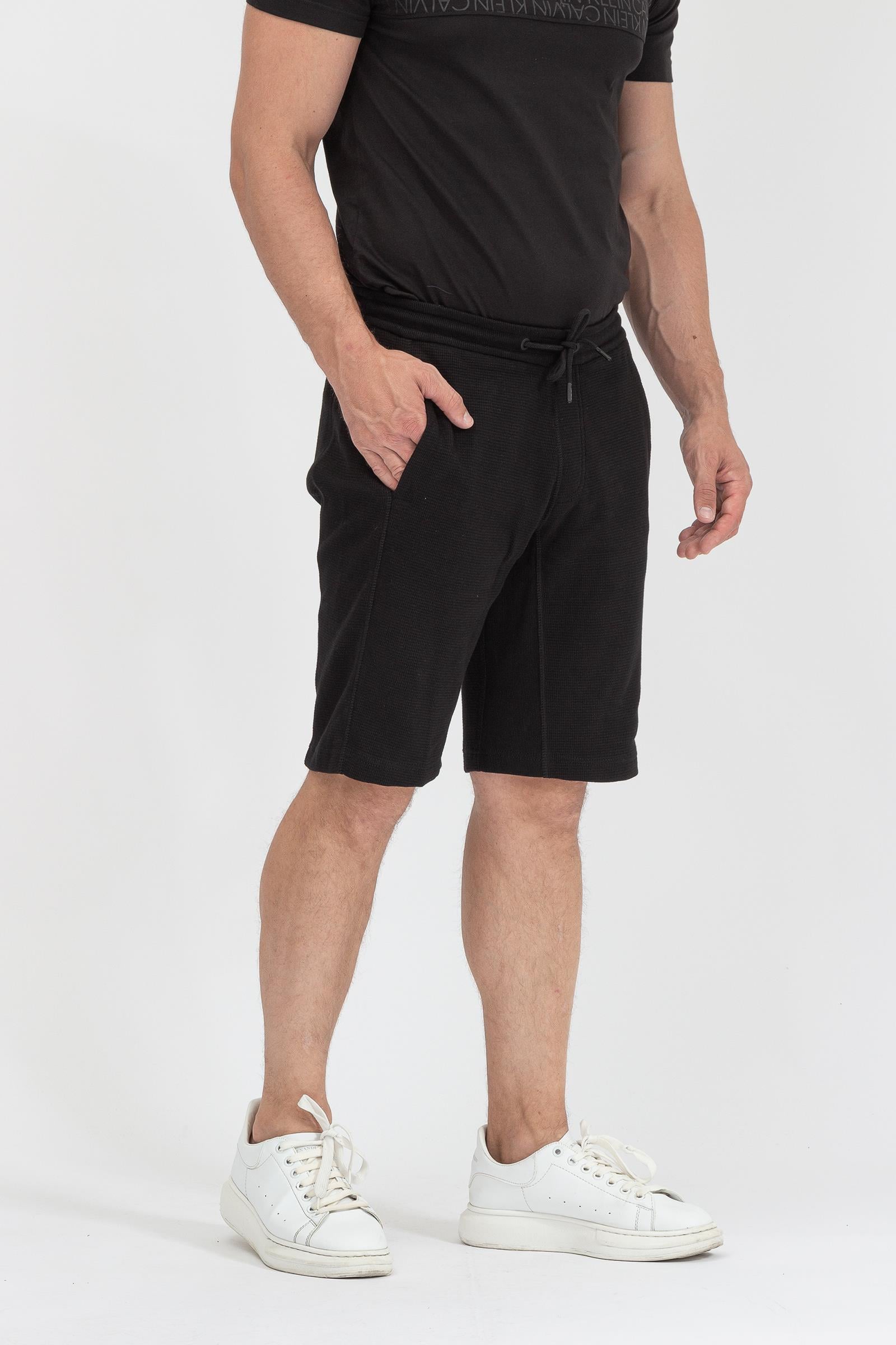 Calvin Klein Monogram Badge Waffle Hwk Short Erkek Bermuda Şort