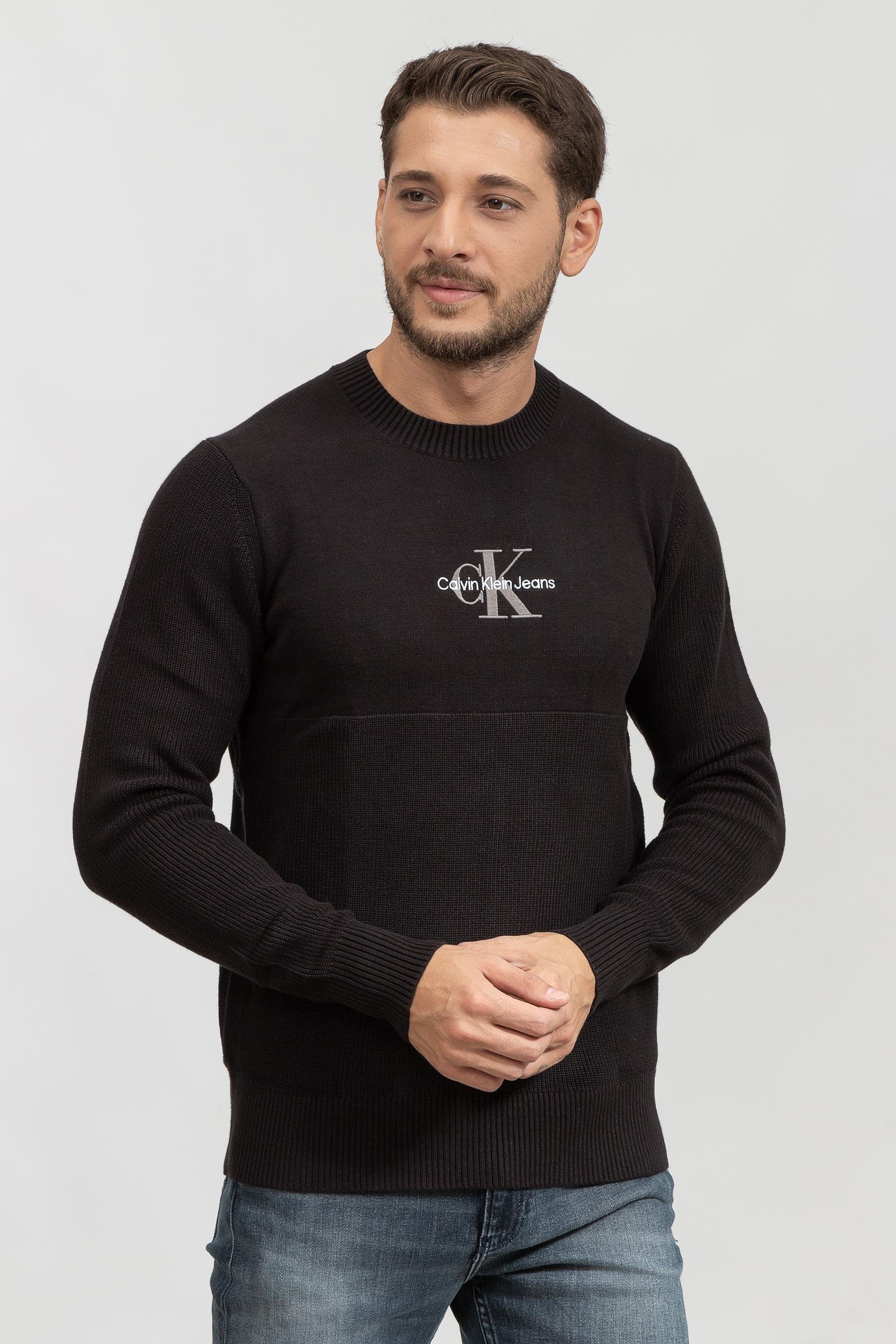 Calvin Klein Monogram Logo Erkek Triko