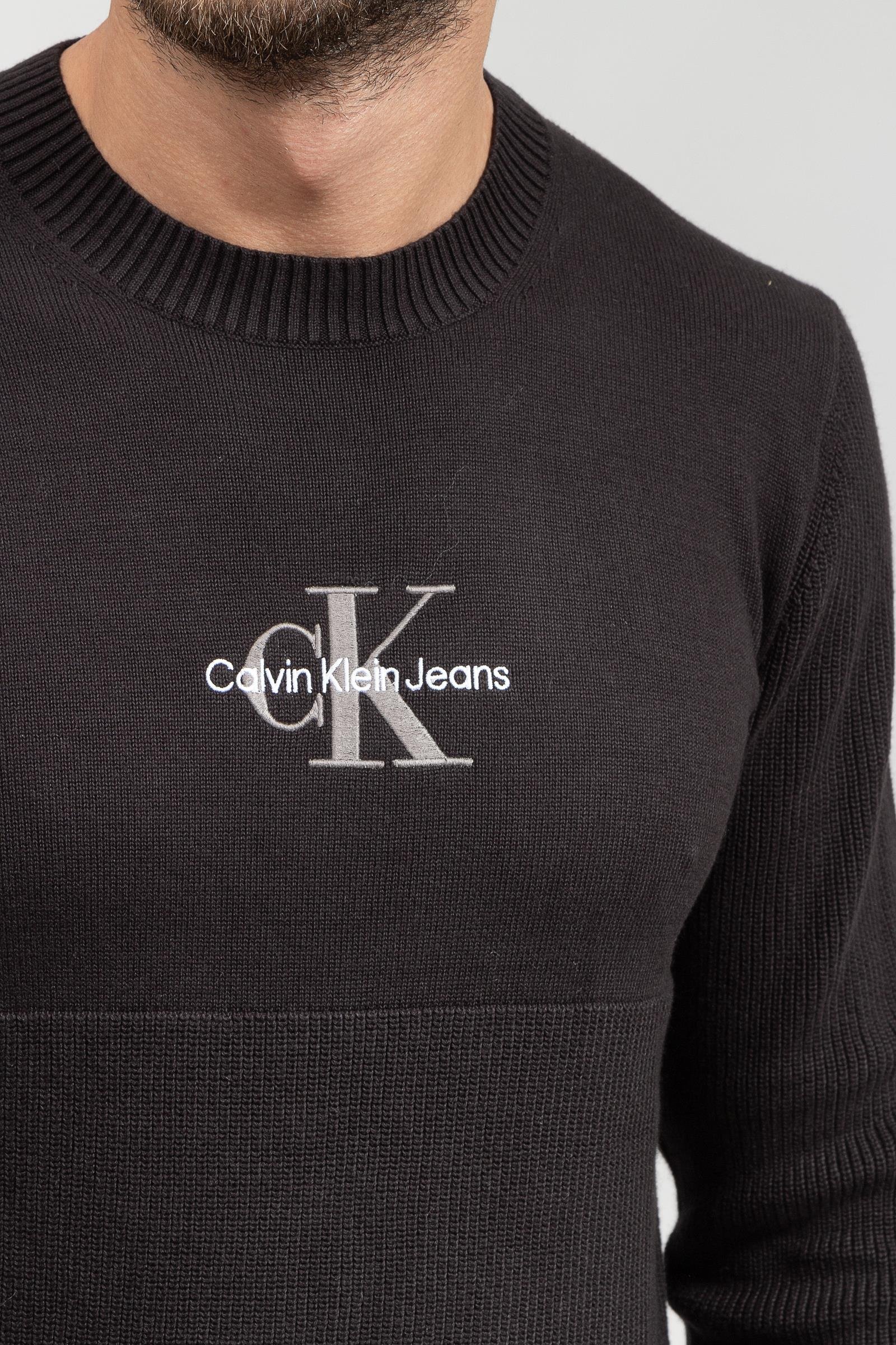 Calvin Klein Monogram Logo Erkek Triko