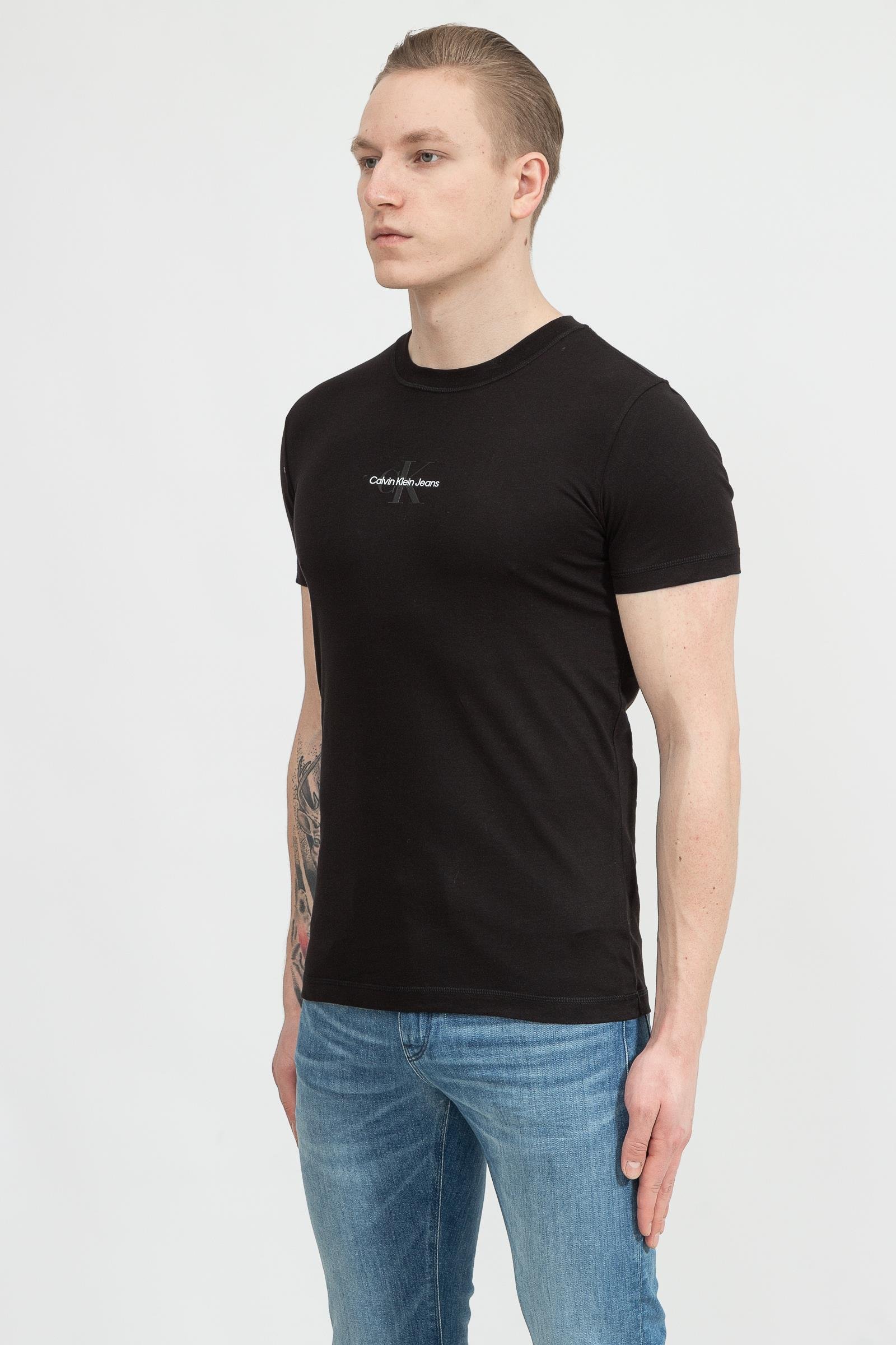 Calvin Klein Monogram Logo Tee Erkek Bisiklet Yaka T-Shirt
