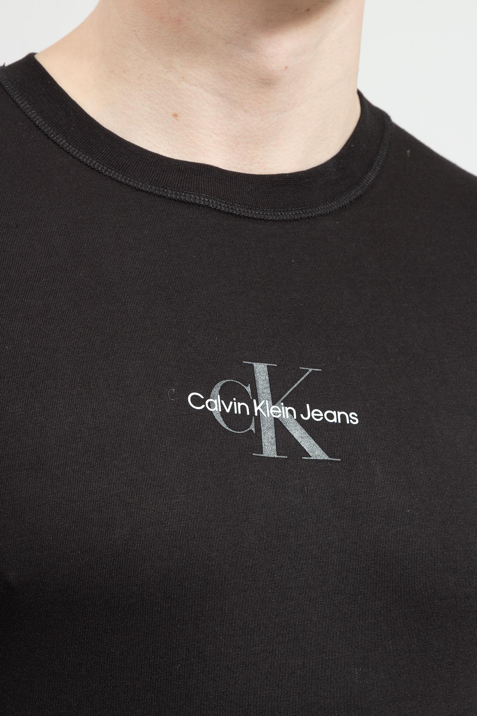 Calvin Klein Monogram Logo Tee Erkek Bisiklet Yaka T-Shirt