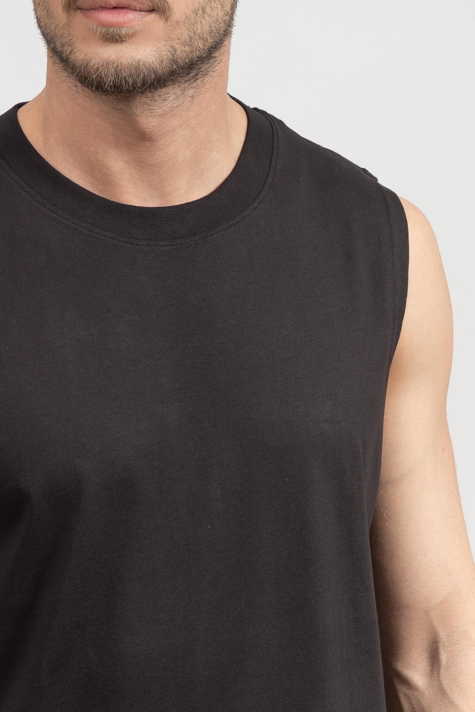 Calvin Klein Monologo Badge Tank Top Erkek Kolsuz T-Shirt