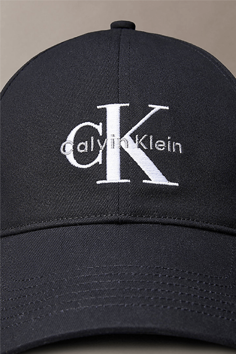 Calvin Klein Monologo Embroidery Baseball Hat Kadın Baseball Şapka Siyah