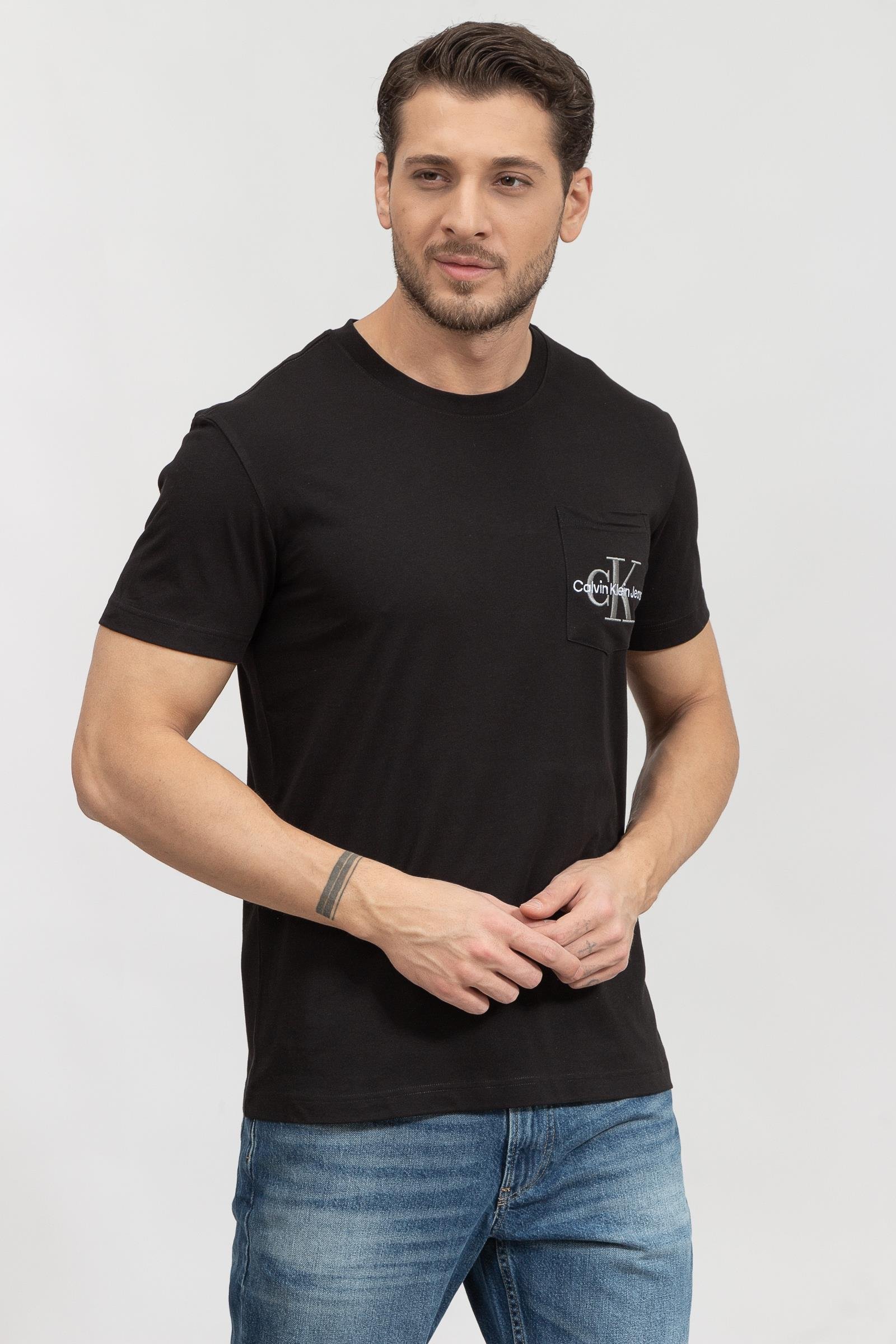 Calvin Klein Monologo Erkek Bisiklet Yaka T-Shirt