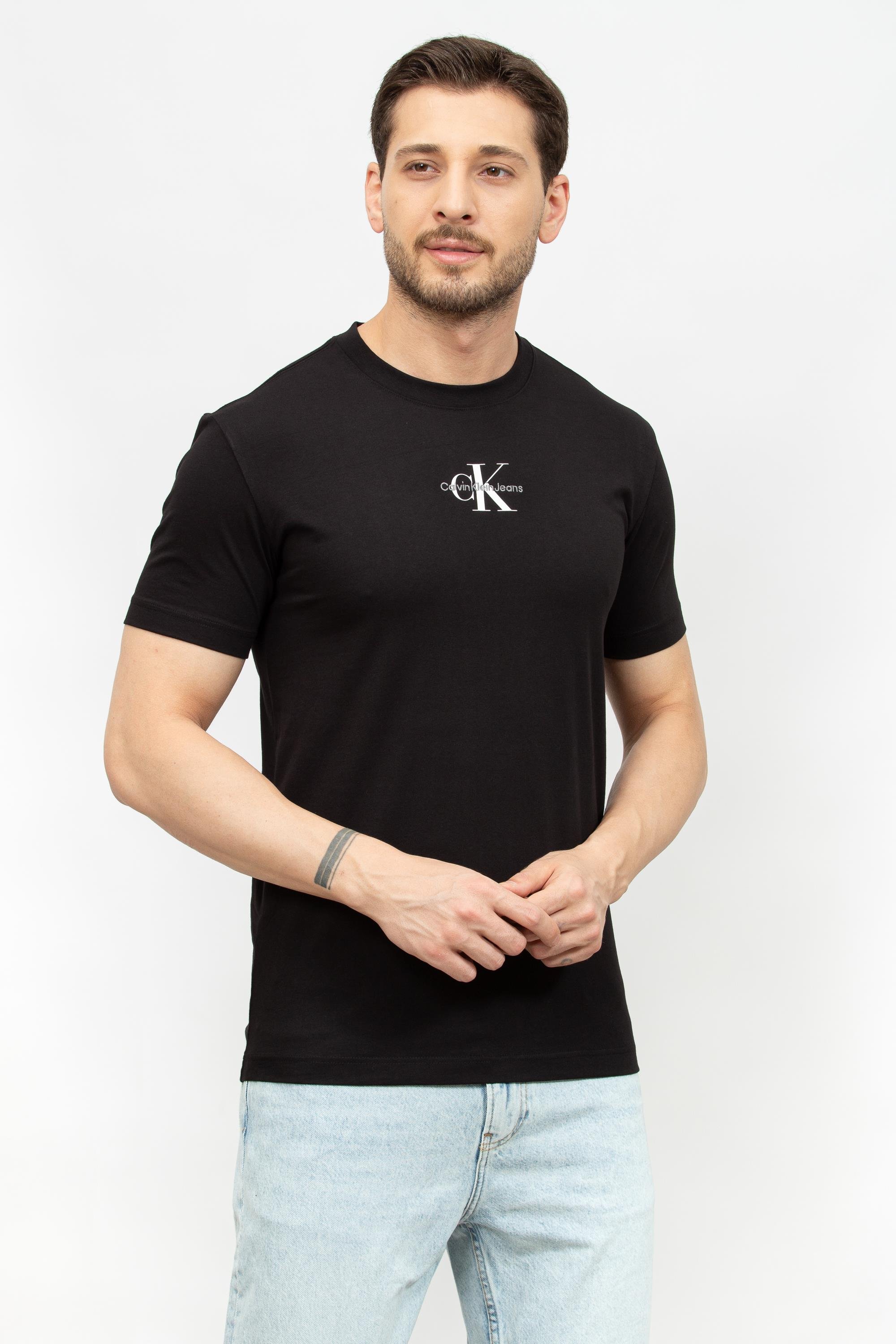 Calvin Klein Monologo Regular Erkek Bisiklet Yaka T-Shirt