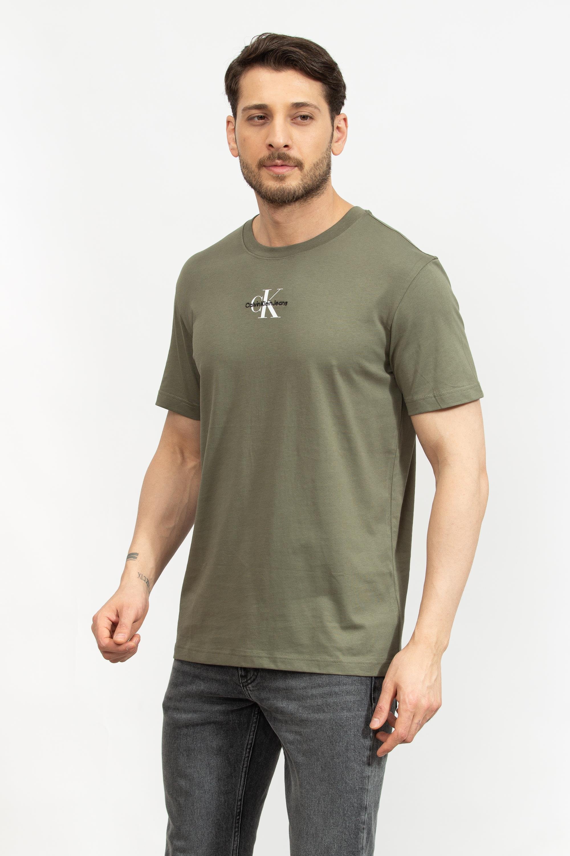 Calvin Klein Monologo Regular Erkek Bisiklet Yaka T-Shirt
