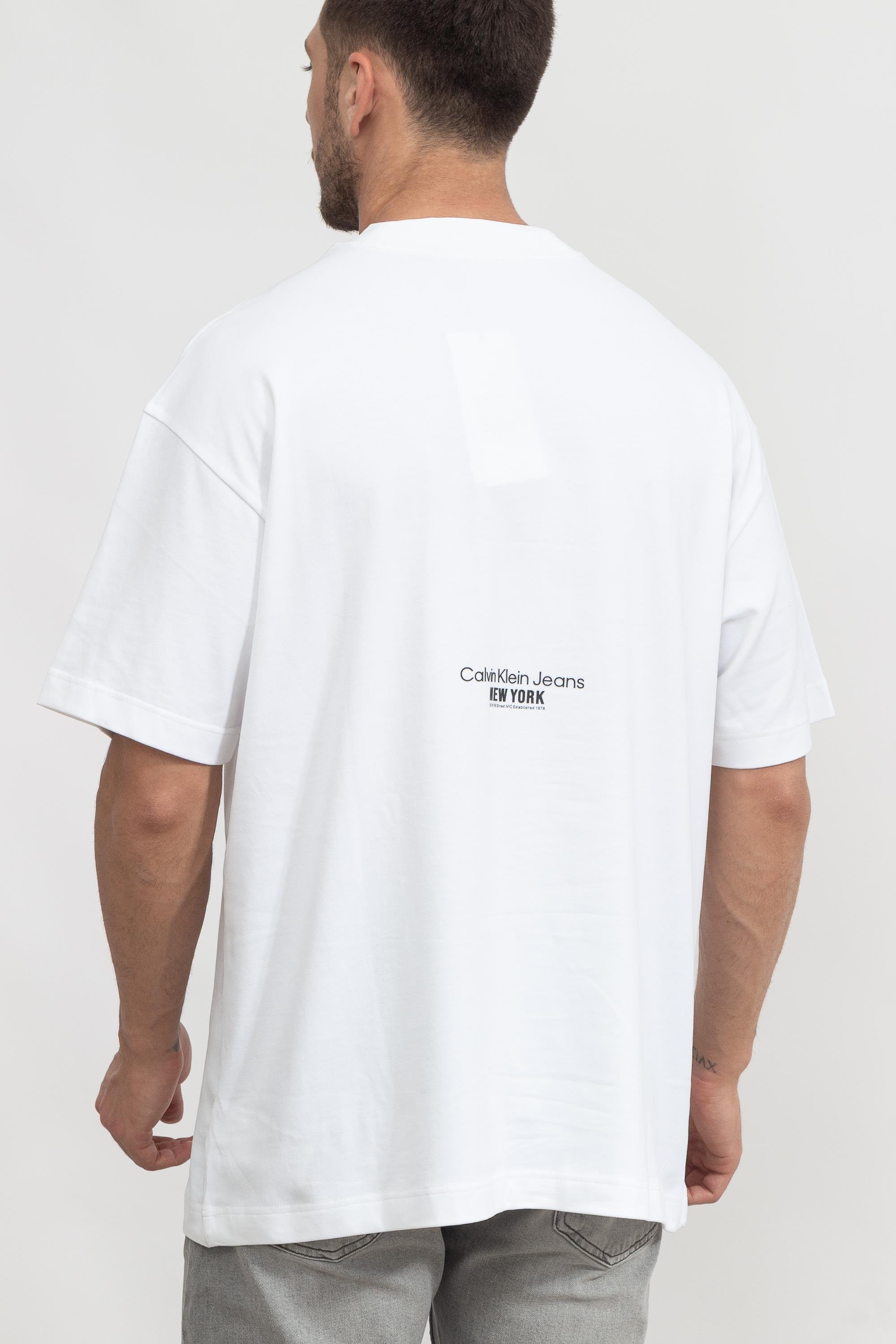 Calvin Klein Motion Floral Graphic Erkek Bisiklet Yaka T-Shirt