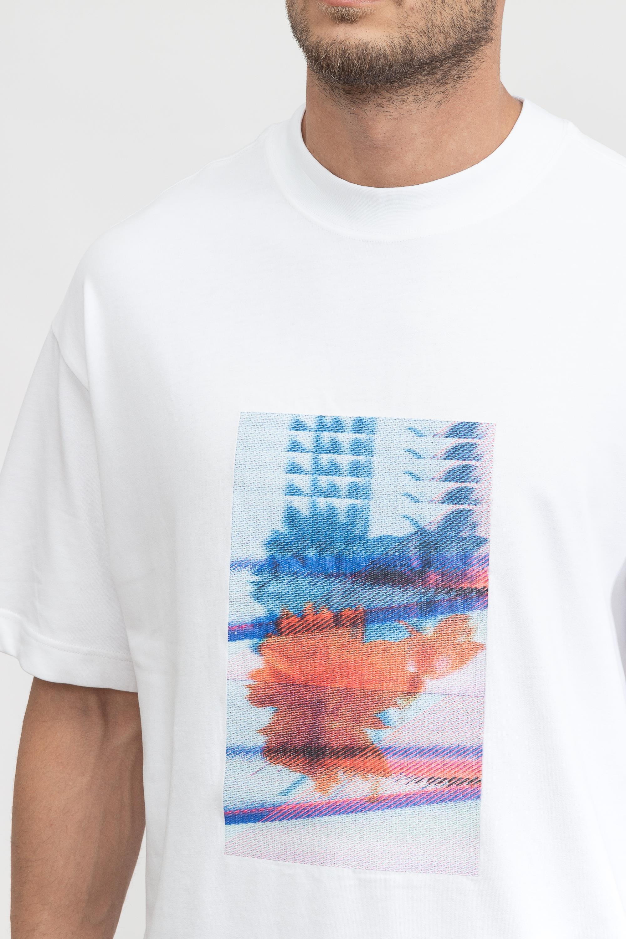 Calvin Klein Motion Floral Graphic Erkek Bisiklet Yaka T-Shirt
