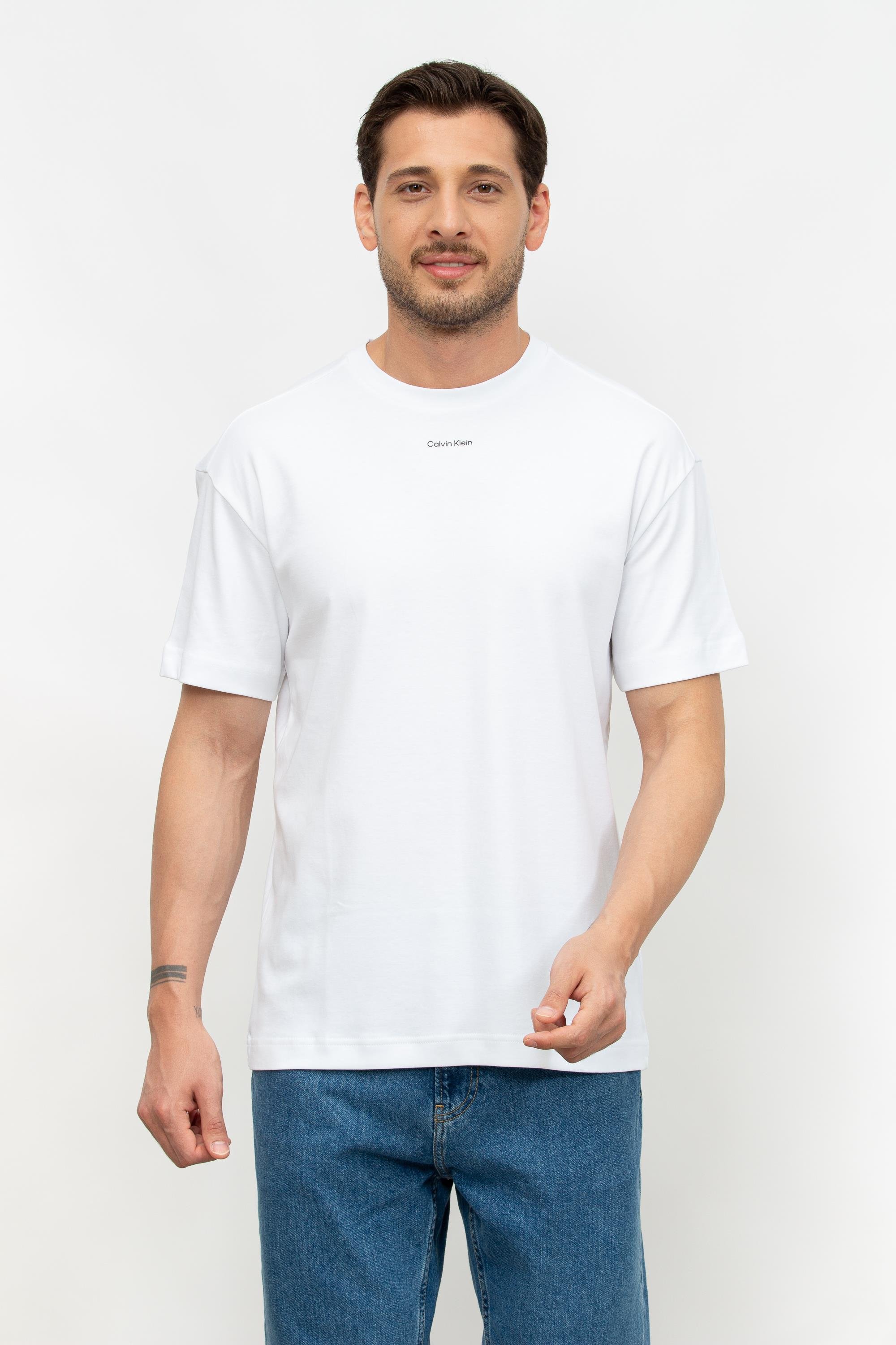 Calvin Klein Nano Logo Erkek Bisiklet Yaka T-Shirt
