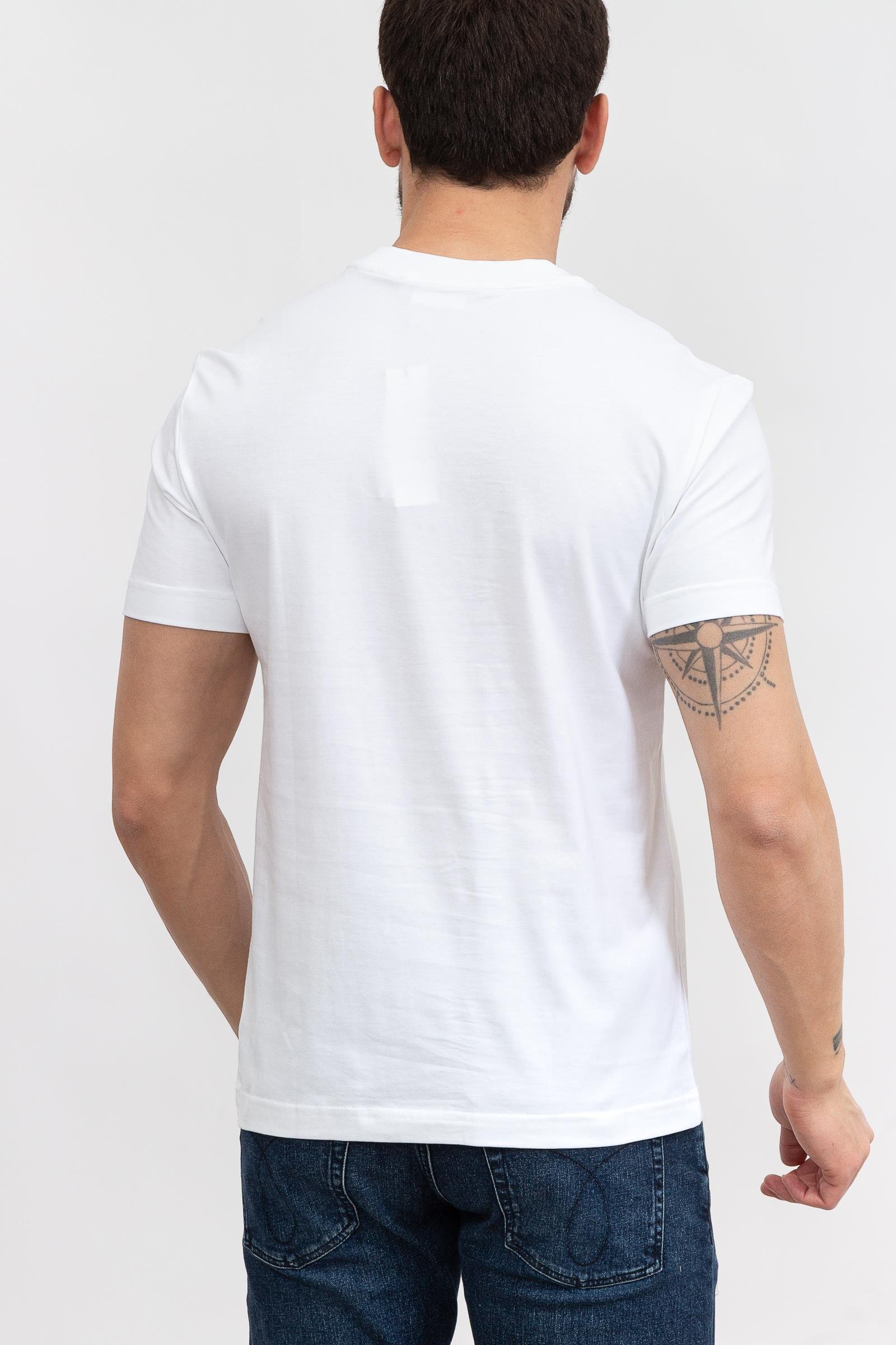 Calvin Klein New York Logo Erkek Bisiklet Yaka T-Shirt