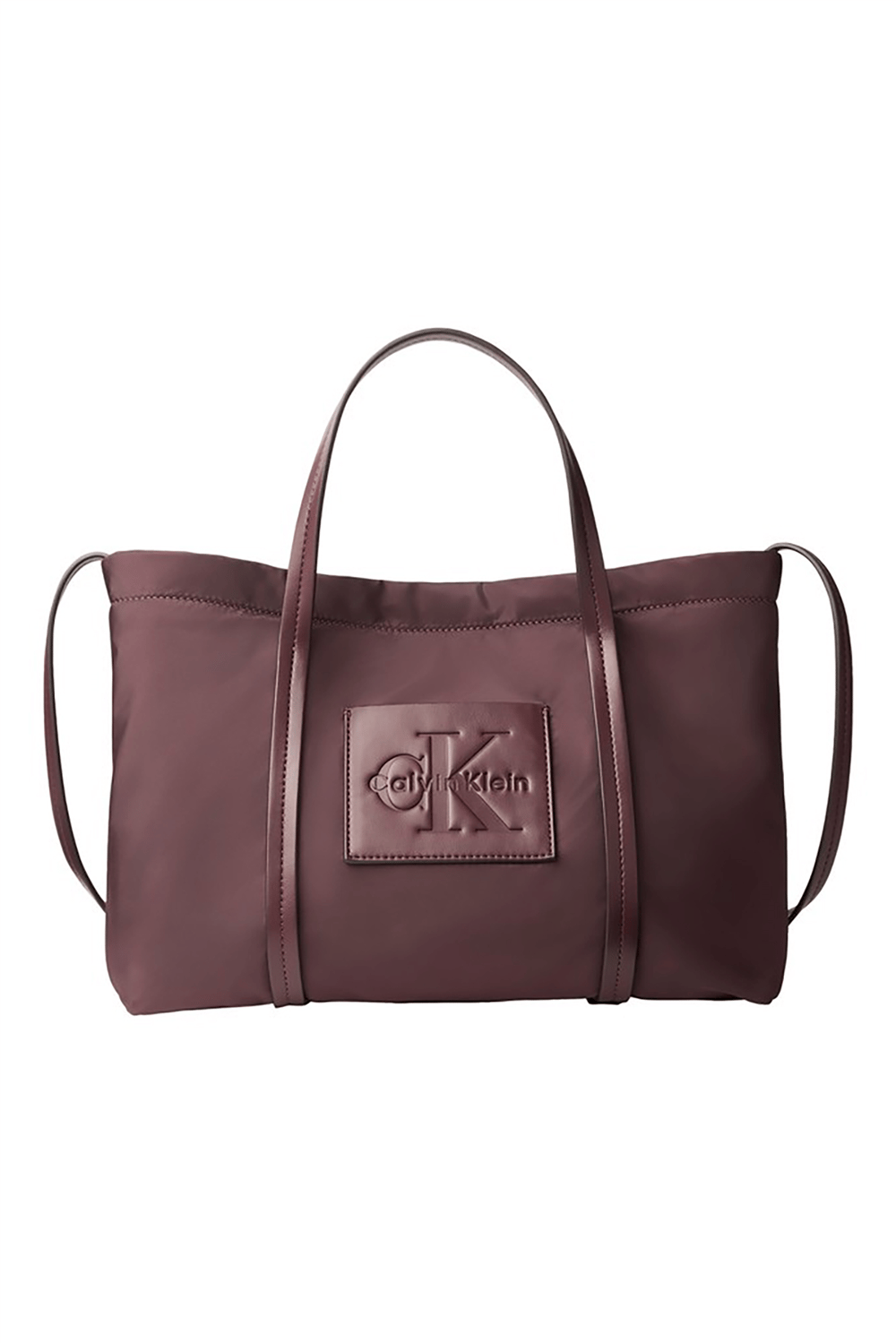 Calvin Klein Nylon Small Tote Crossbody Kadın Mini Omuz Çantası Siyah