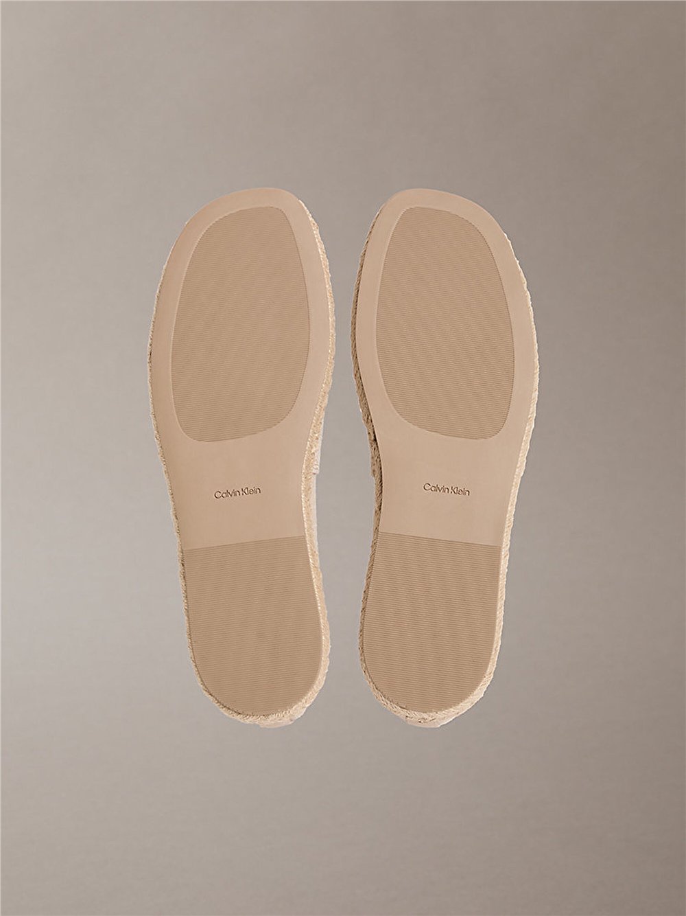 Calvin Klein Oblique Espadrille A Kadın Espadril Bej