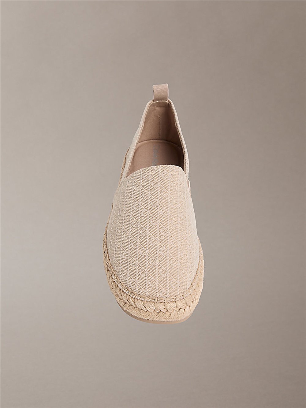 Calvin Klein Oblique Espadrille A Kadın Espadril Bej