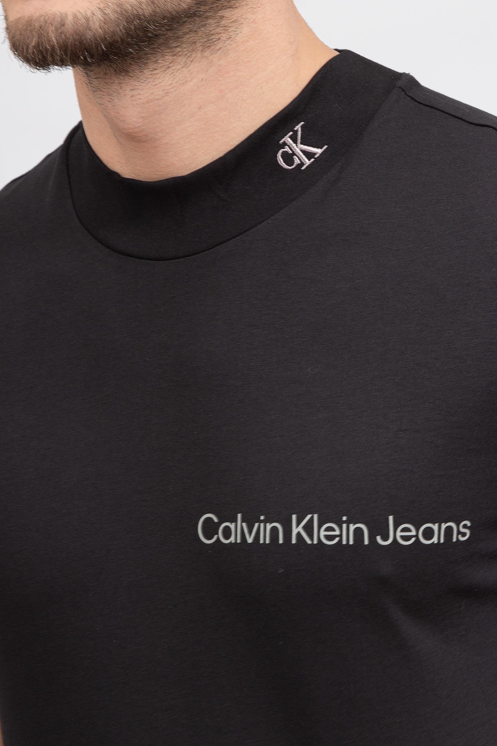 Calvin Klein Off Placed instit Erkek Bisiklet Yaka T-Shirt