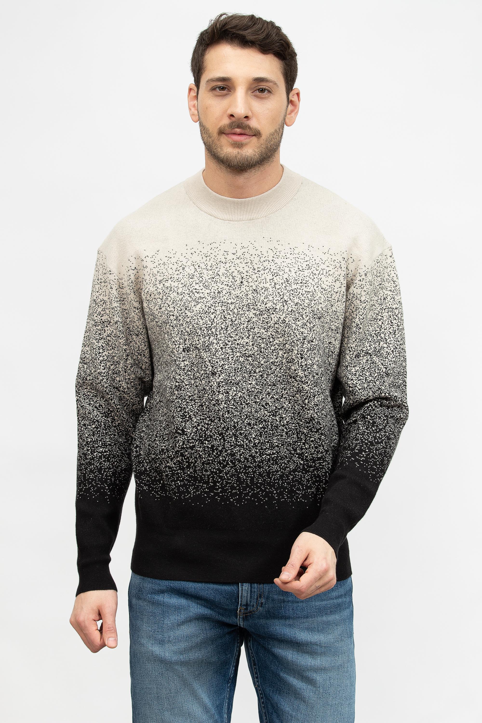 Calvin Klein Ombre Jacquard Erkek Triko