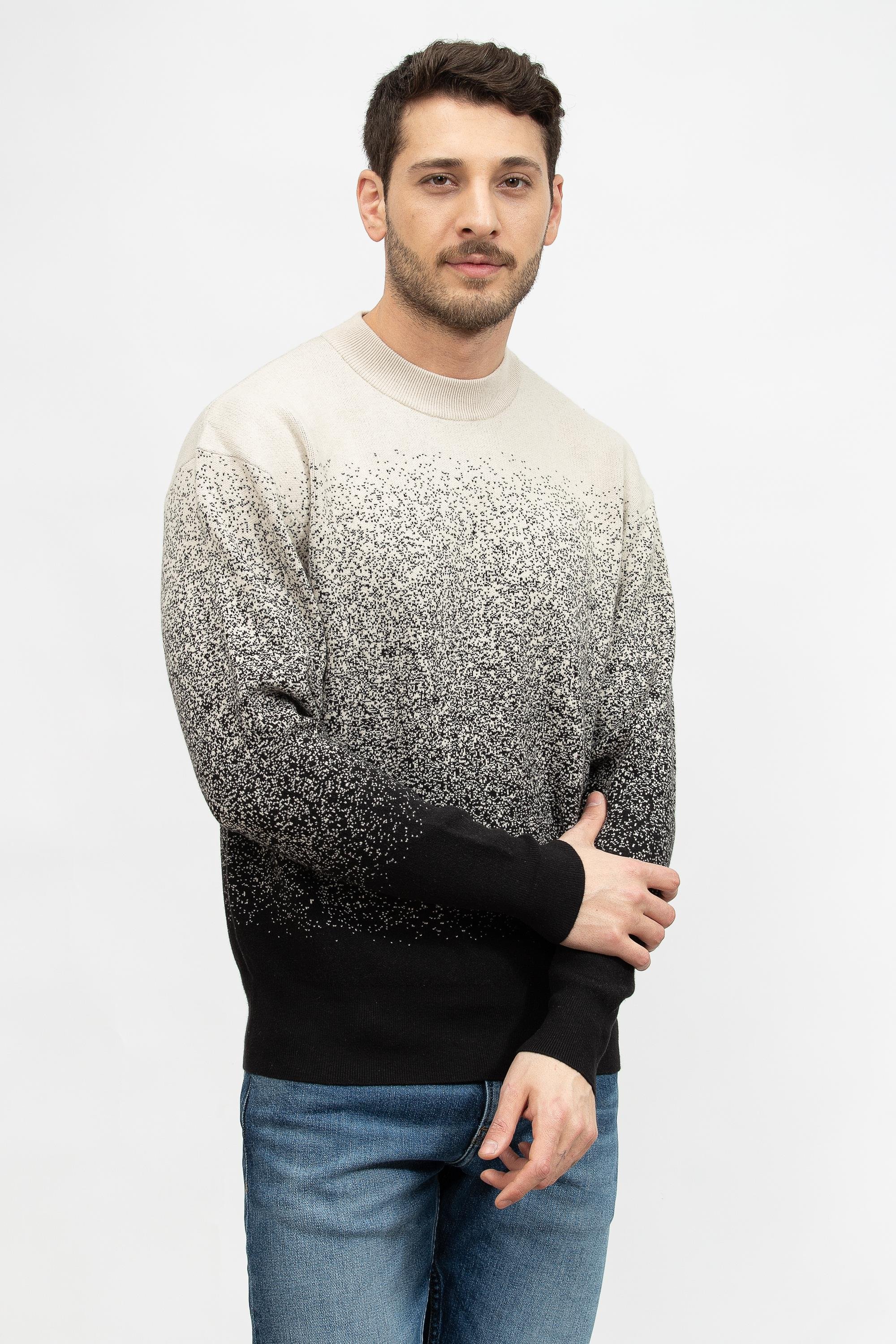 Calvin Klein Ombre Jacquard Erkek Triko