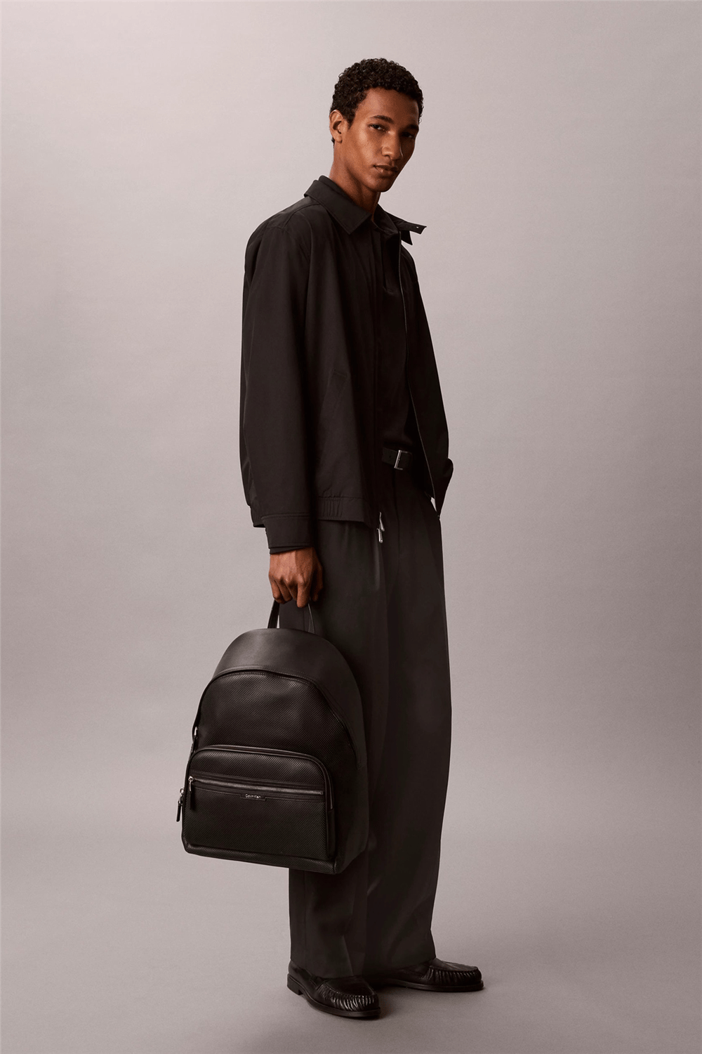 Calvin Klein Perforated Backpack Erkek Sırt Çantası Siyah