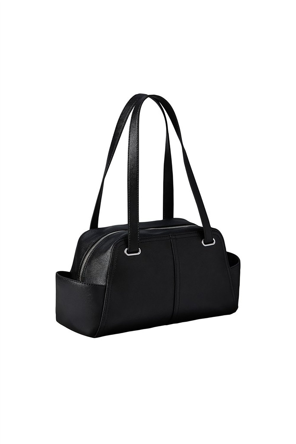 Calvin Klein Pockets Monologo Shoulder Bag Kadın Mini Omuz Çantası Siyah