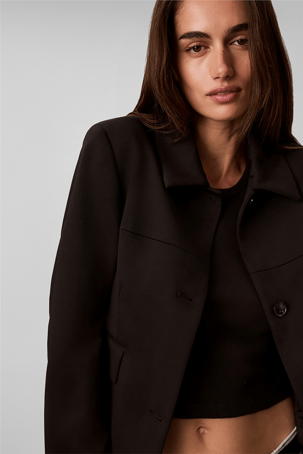 Calvin Klein Ponte Jacket Kadın Blazer Ceket Siyah