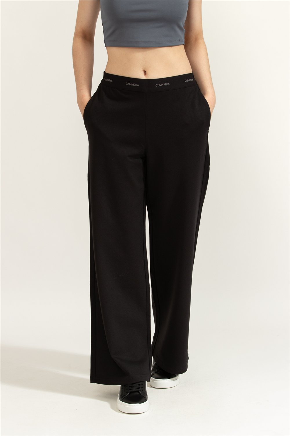 Calvin Klein Ponte Logo Wb Trouser Kadın Jogger Pantolon