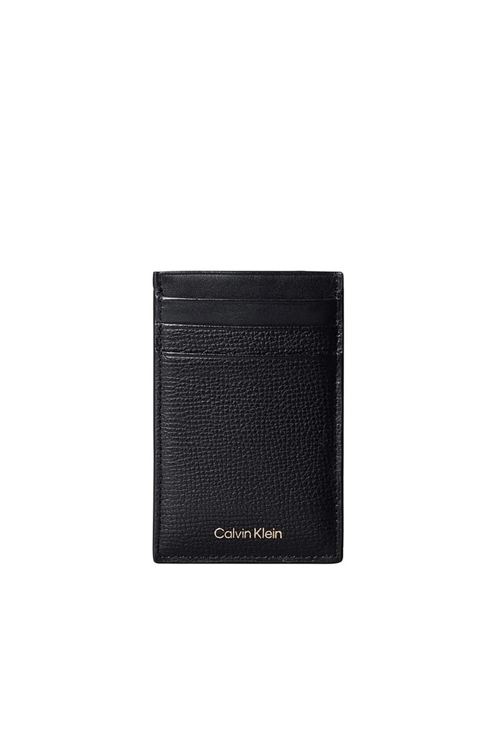 Calvin Klein Premium Leather Cardholder W/ Mo Erkek Kartlık Siyah