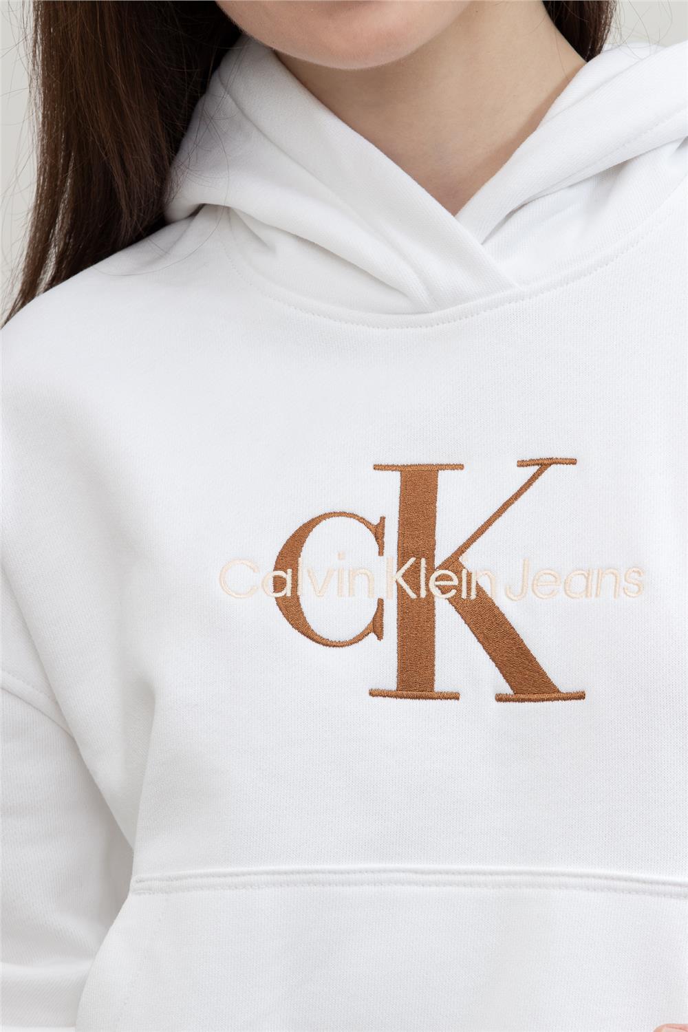 Calvin Klein Premium Monologo Kadın Kapüşonlu Sweatshirt
