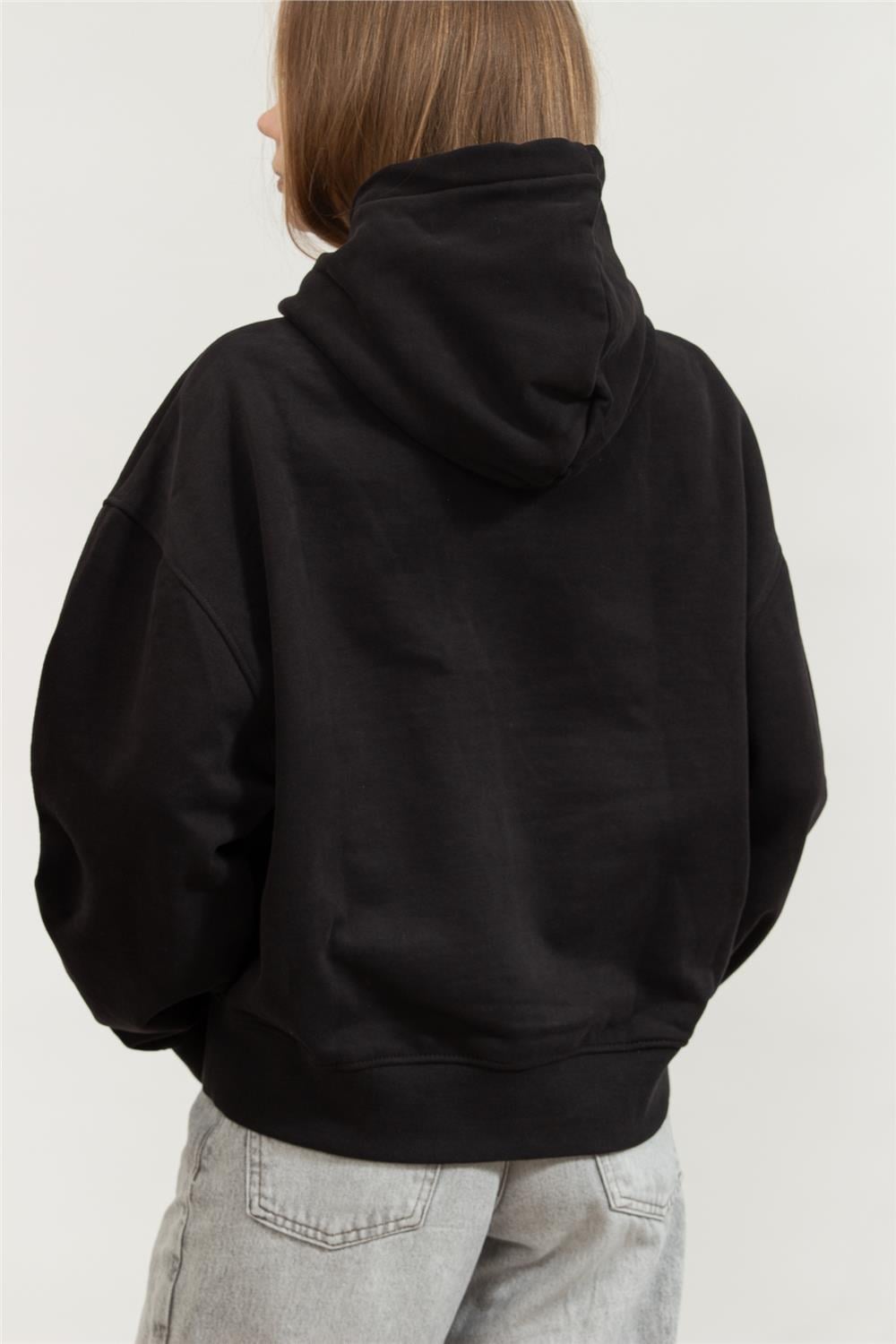 Calvin Klein Premium Monologo Kadın Kapüşonlu Sweatshirt