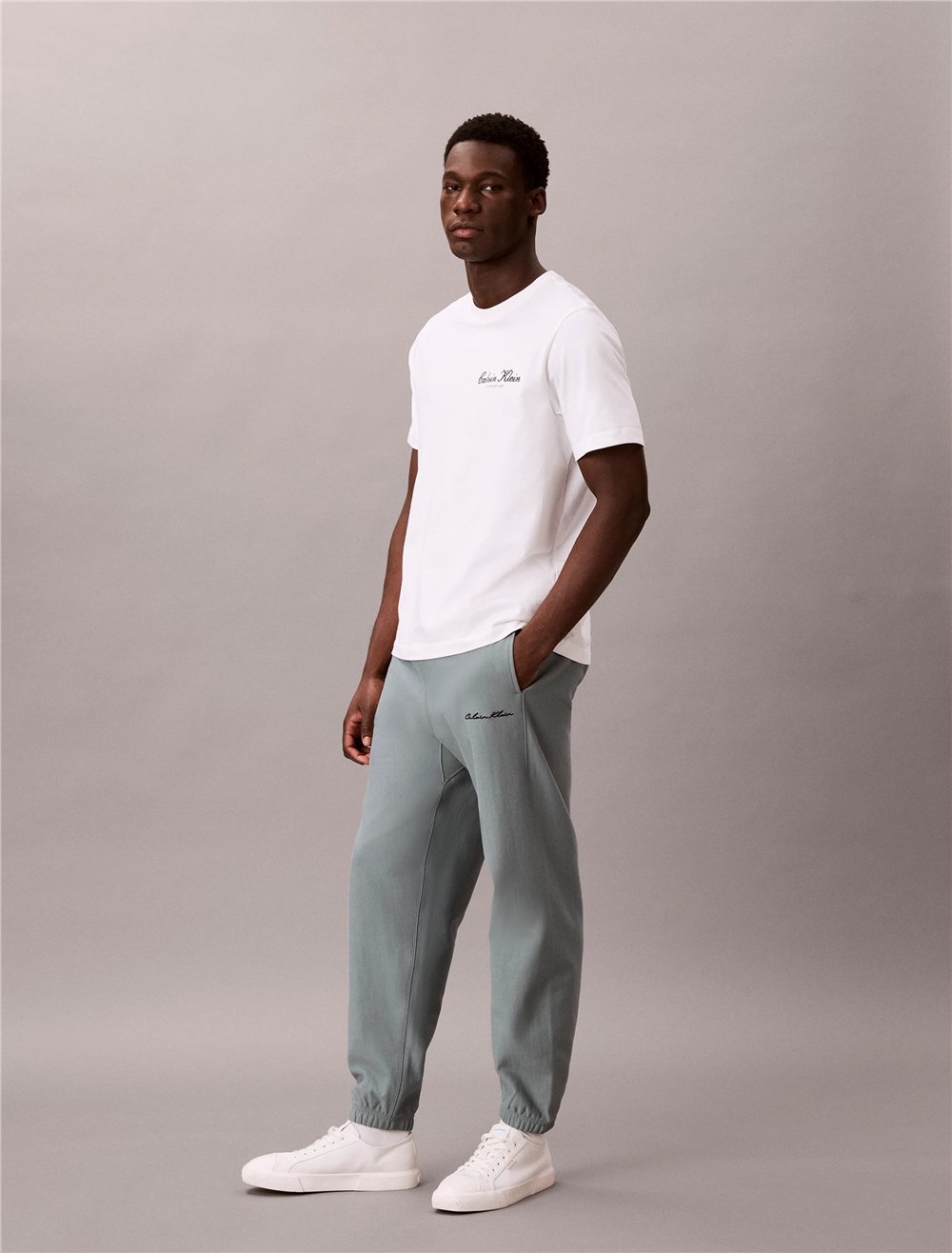Calvin Klein Premium Terry Calvin Erkek Eşofman Altı Gri