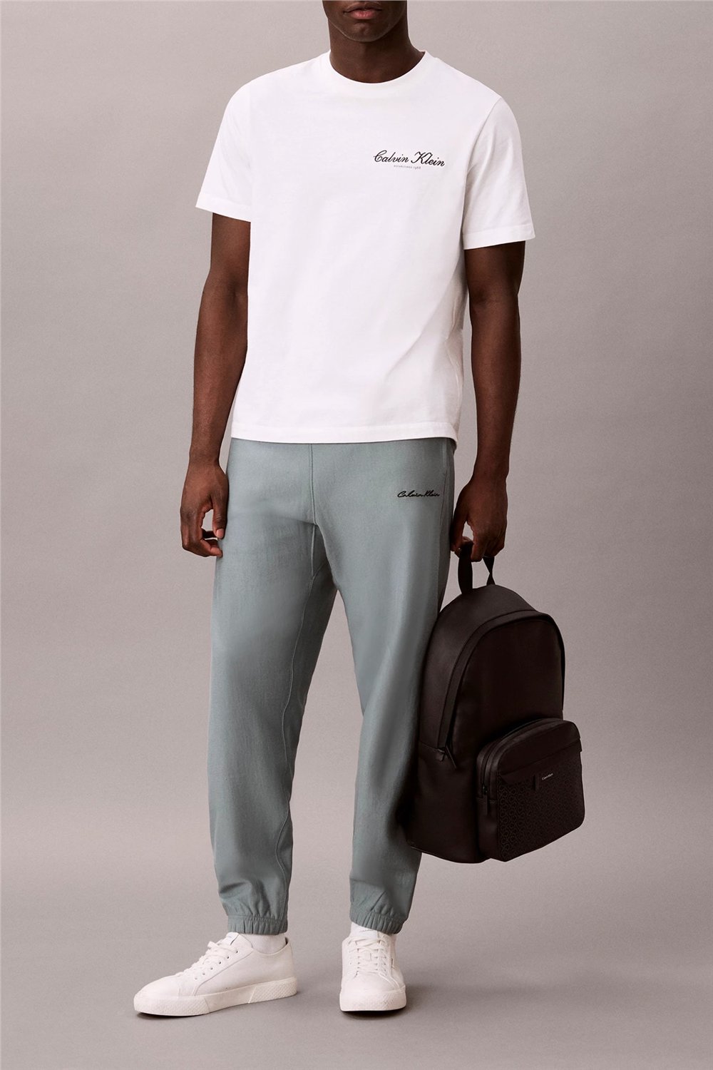 Calvin Klein Premium Terry Calvin Erkek Eşofman Altı Gri