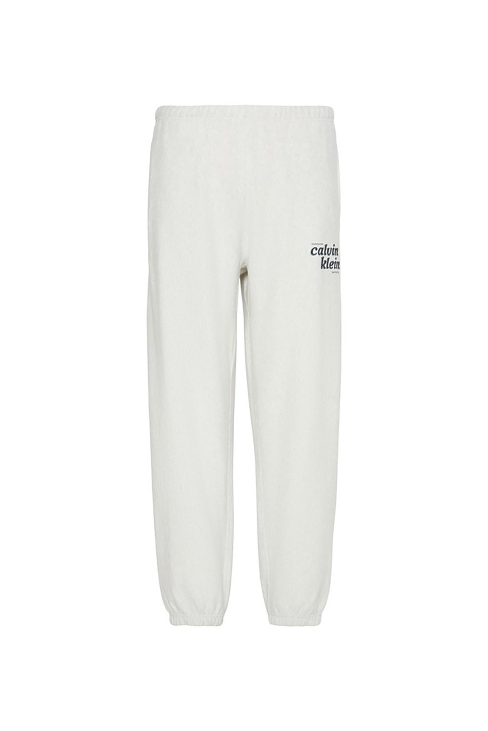 Calvin Klein Premium Terry Graphic Jogger Erkek Eşofman Altı Beyaz