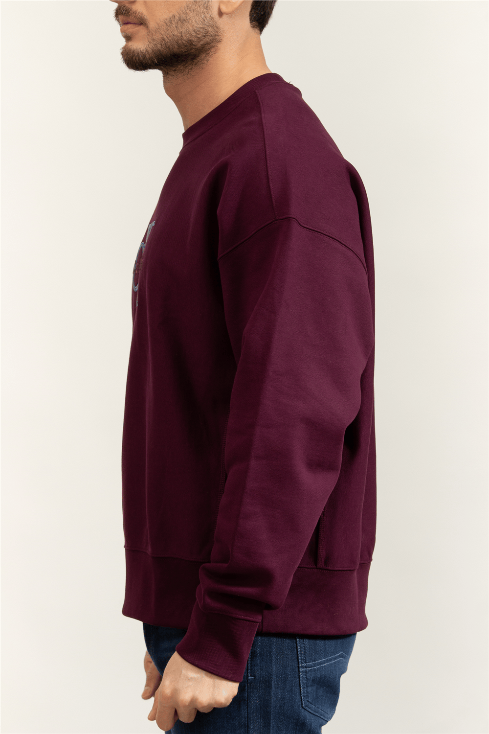 Calvin Klein Premium Tri-Color Monologo Cn Sw Erkek Bisiklet Yaka Sweatshirt
