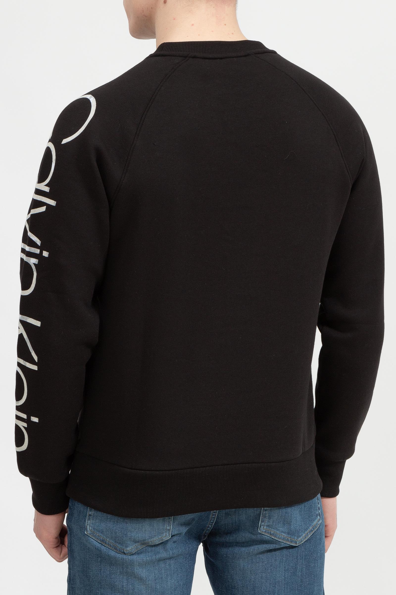 Calvin Klein R-Camouflage Logo Sweatshirt Erkek Bisiklet Yaka Sweatshirt