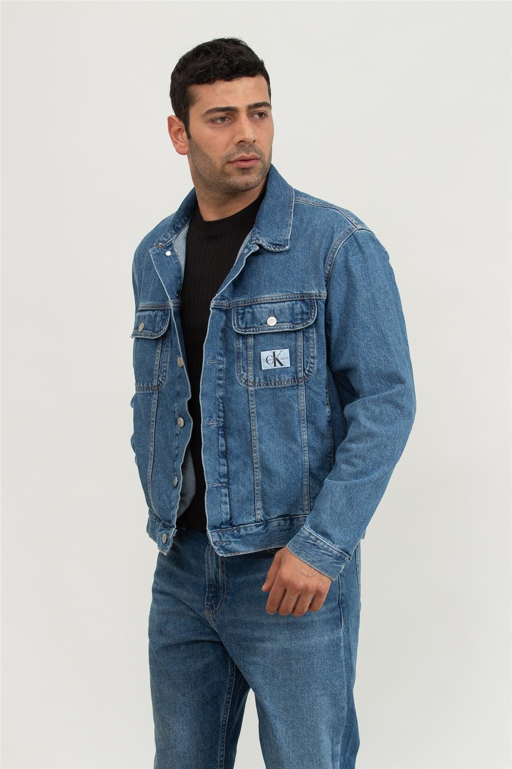 Calvin Klein Regular 90'S Denim Erkek Jean Ceket