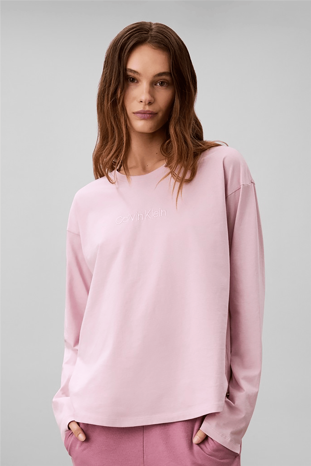 Calvin Klein Relaxed Ls Tee Kadın Pijama Üstü