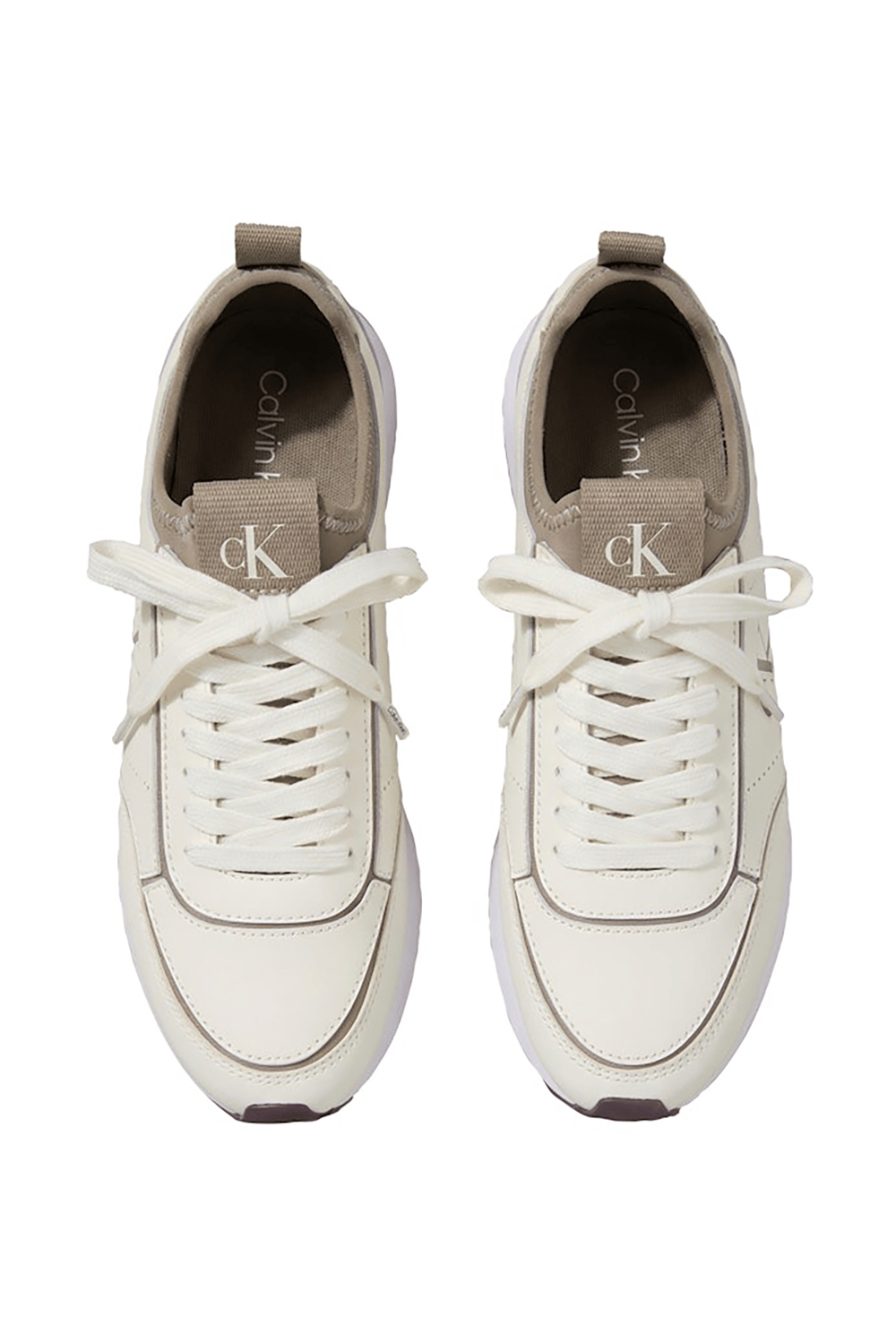 Calvin Klein Retro Runner Sock Panl Lth Neo Kadın Sneaker Beyaz