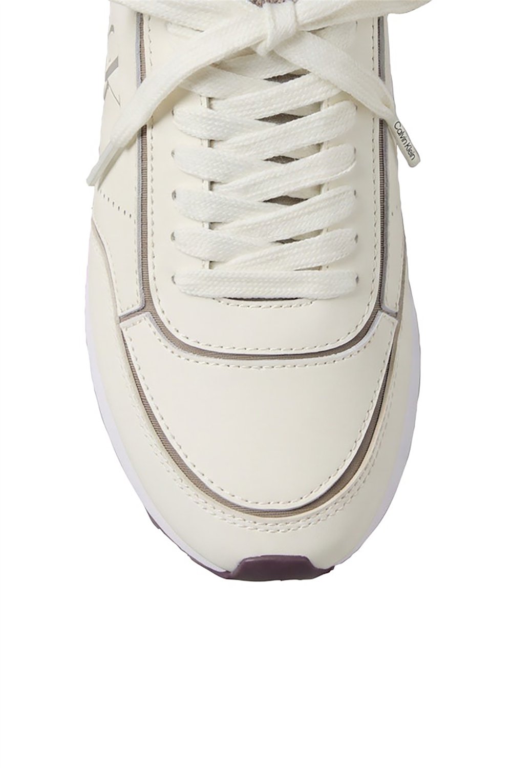 Calvin Klein Retro Runner Sock Panl Lth Neo Kadın Sneaker Beyaz