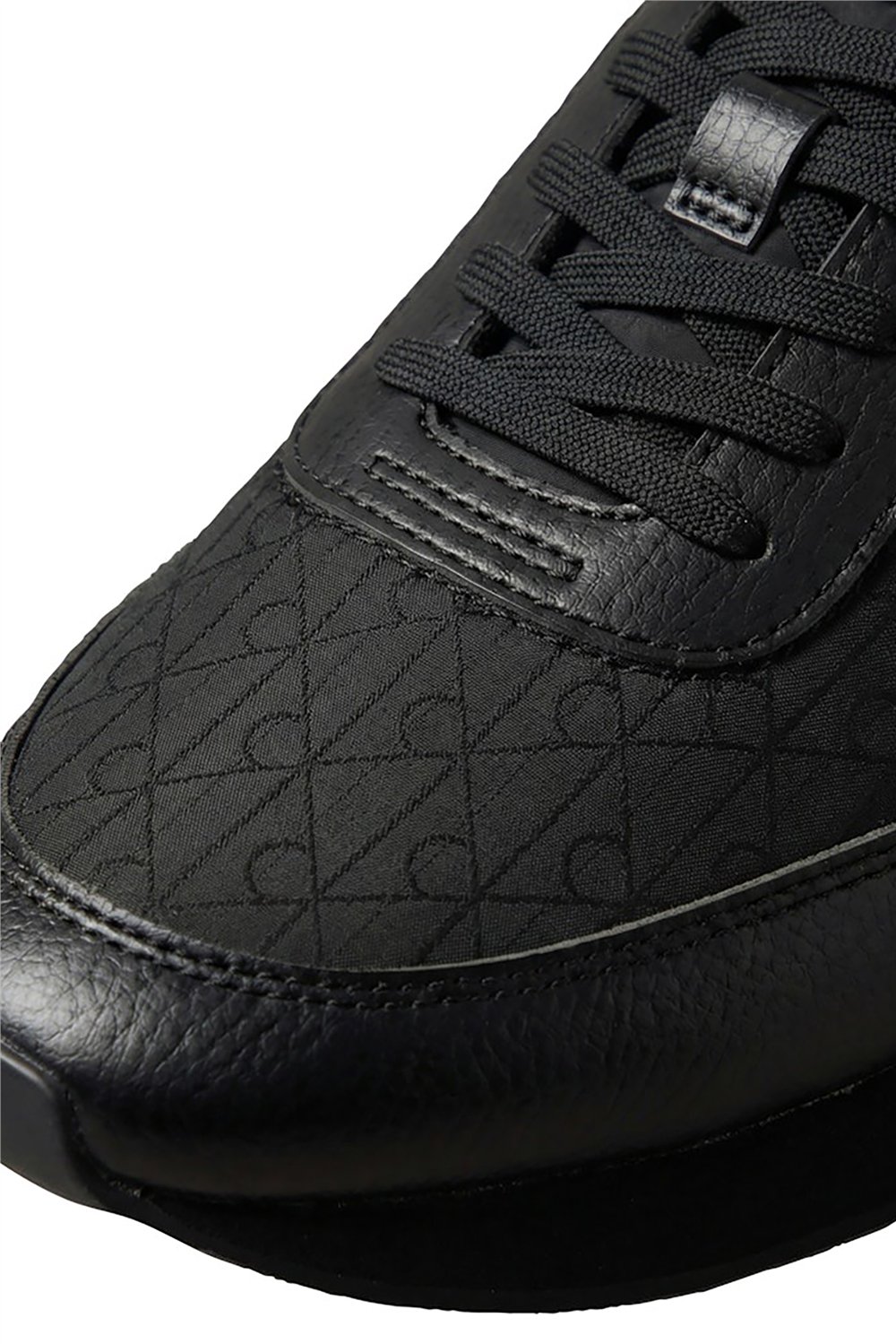Calvin Klein Retro Runner T Lth Aop Ny Erkek Sneaker Siyah