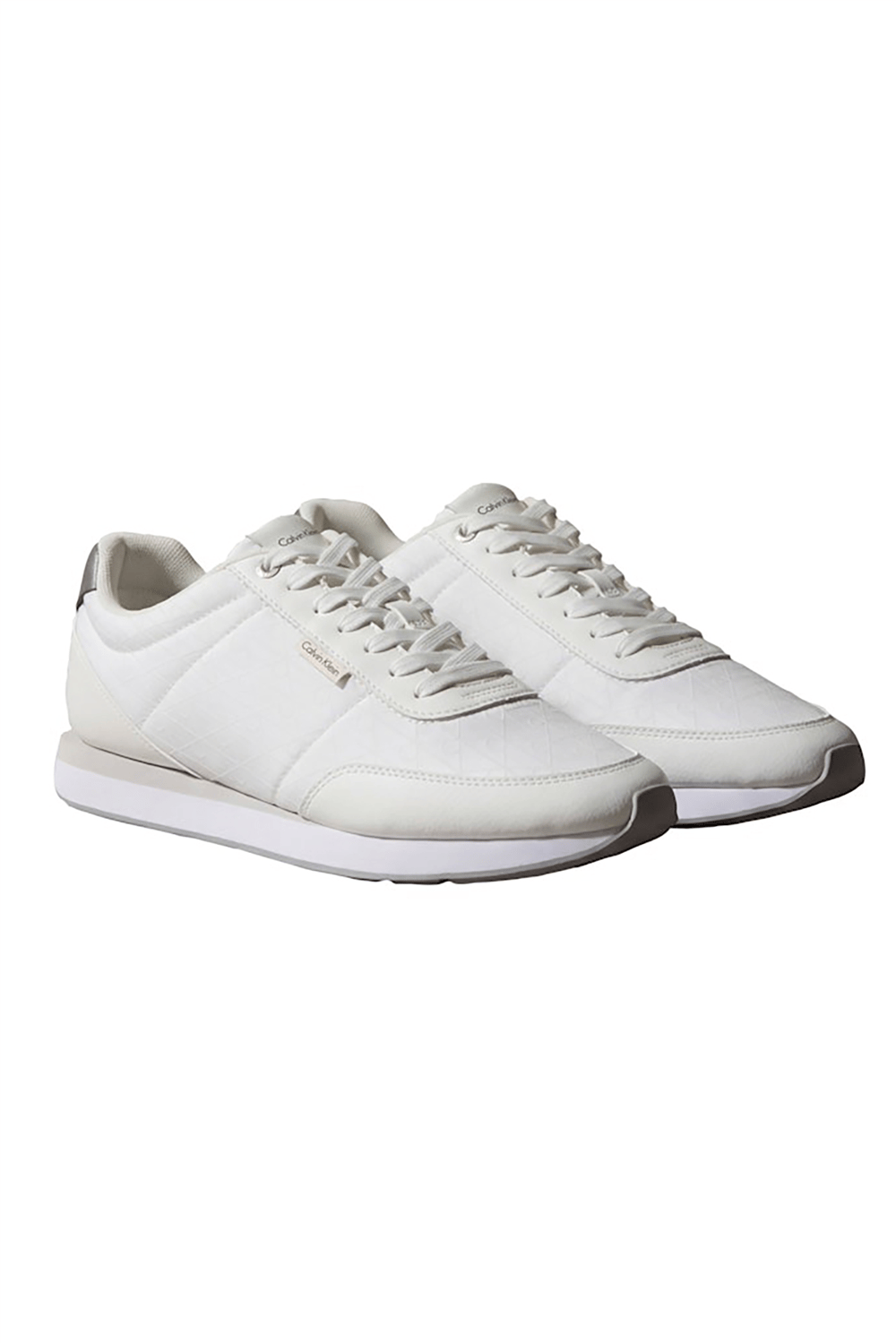 Calvin Klein Retro Runner T Lth Aop Ny Erkek Sneaker Beyaz