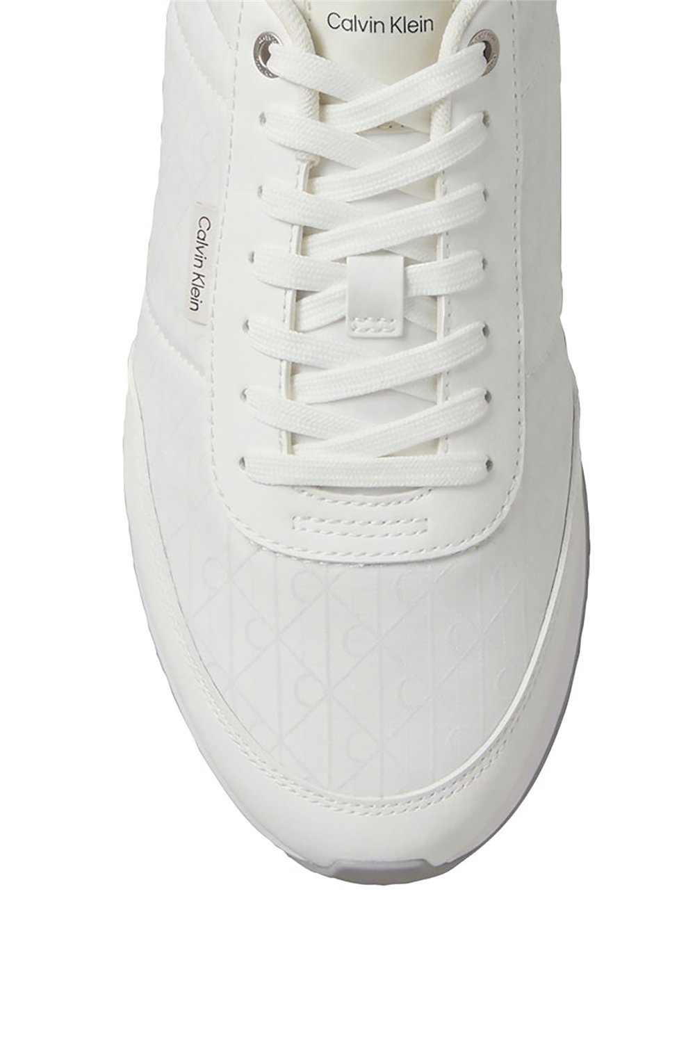 Calvin Klein Retro Runner T Lth Aop Ny Erkek Sneaker Beyaz