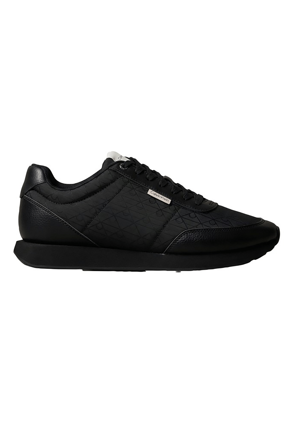 Calvin Klein Retro Runner T Lth Aop Ny Erkek Sneaker Siyah