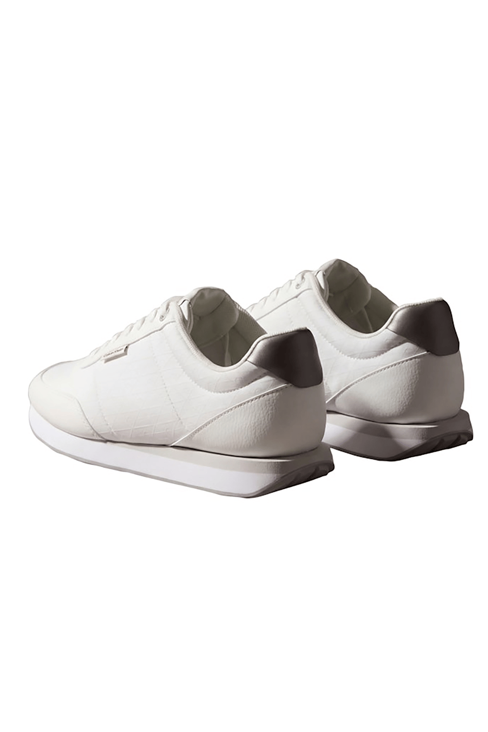 Calvin Klein Retro Runner T Lth Aop Ny Erkek Sneaker Beyaz
