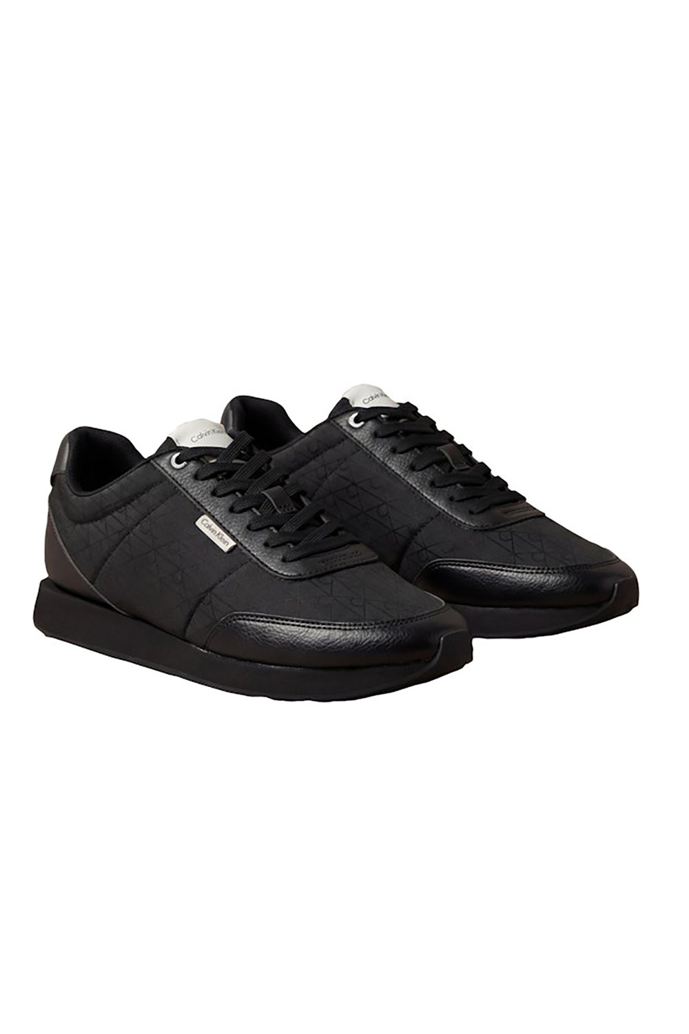 Calvin Klein Retro Runner T Lth Aop Ny Erkek Sneaker Siyah